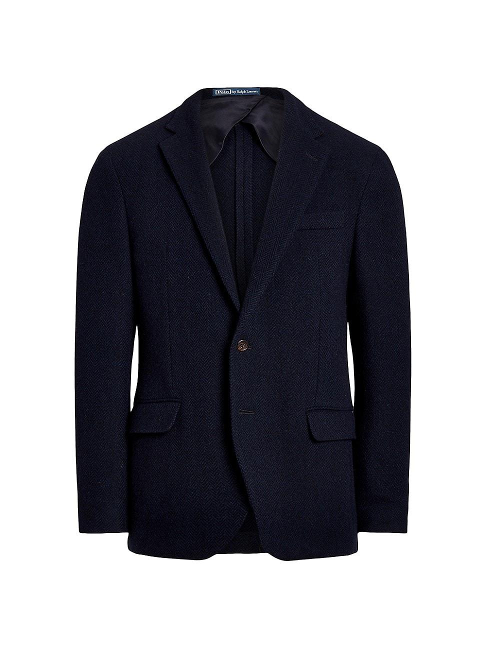 Mens Herringbone Wool-Blend Jacket Product Image