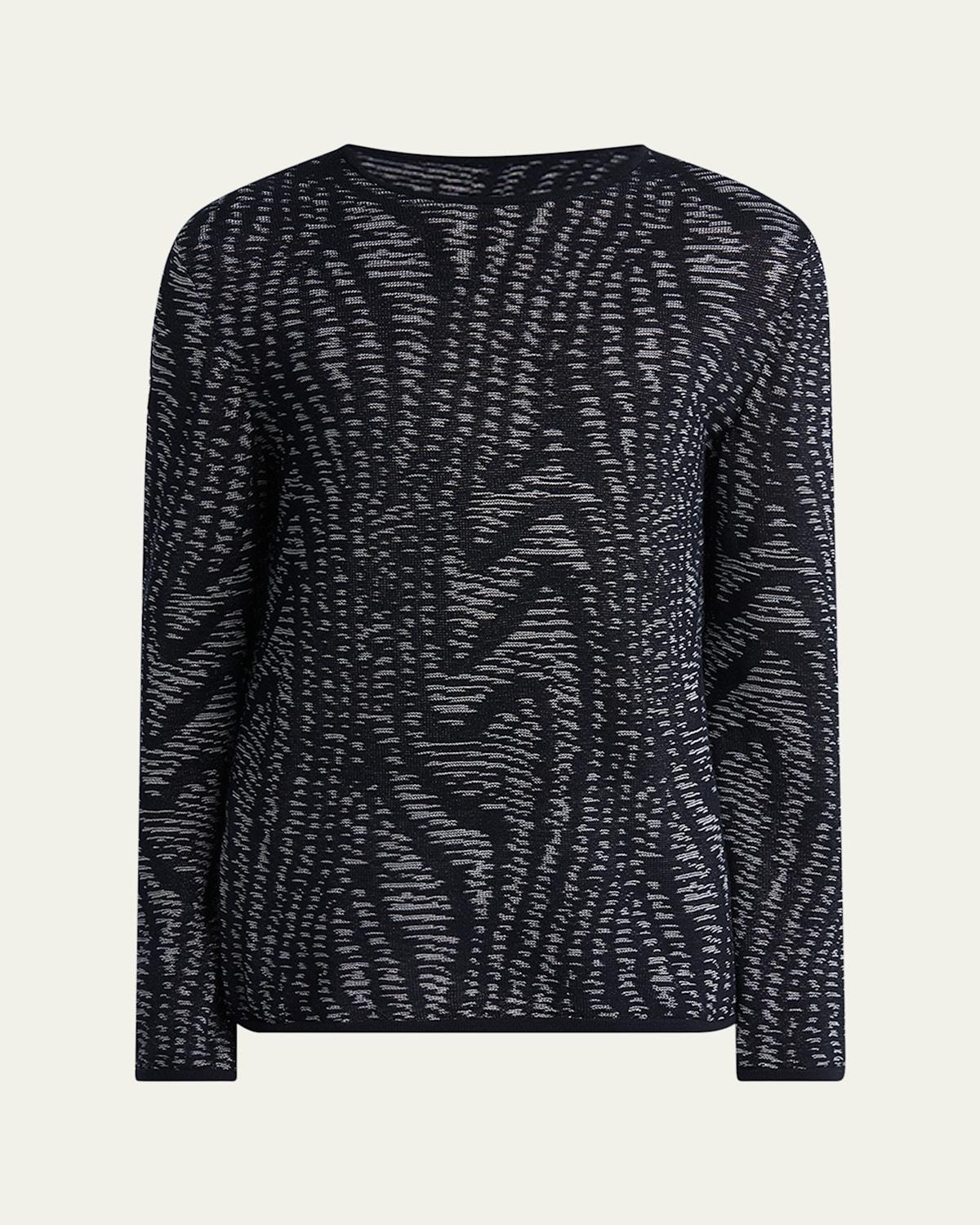Mens Wave Crewneck Sweater Product Image