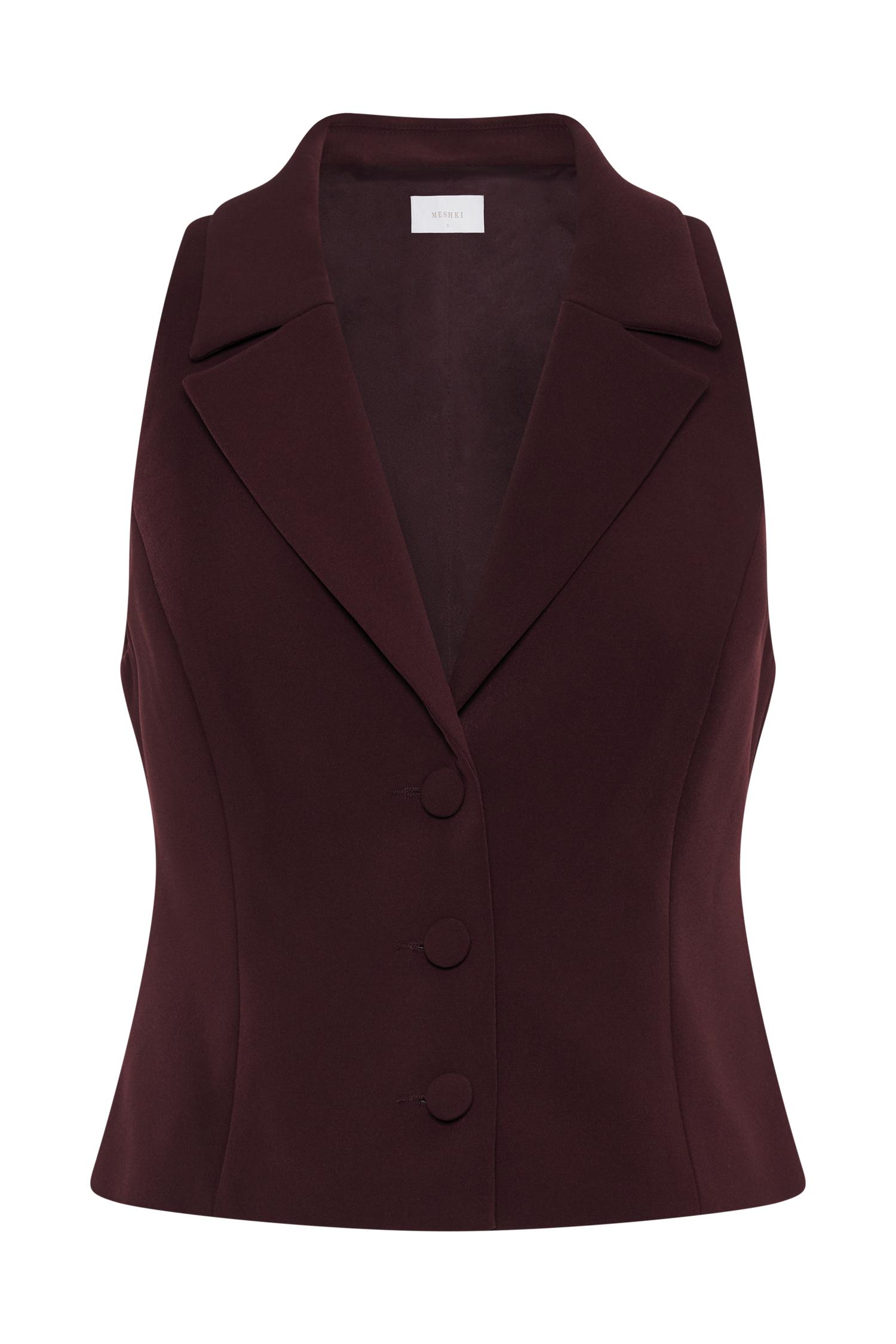 Mura Suiting Vest - Plum Product Image