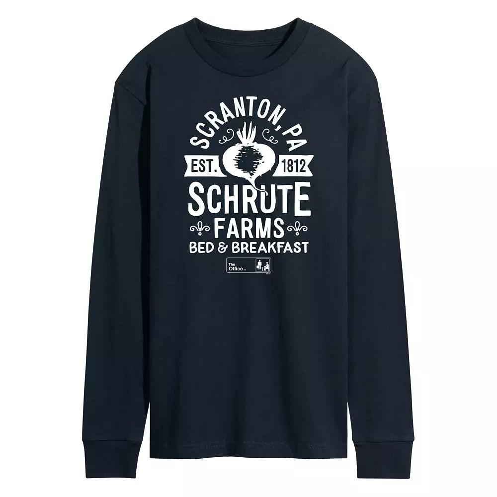 Men's The Office Schrute Farms Long Sleeve Tee,  Product Image