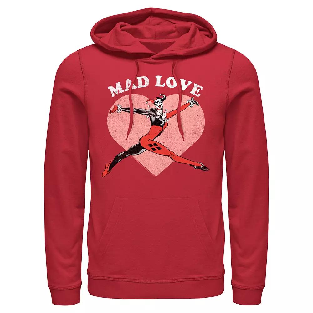Mens Batman Harley Quinn Mad Love Graphic Hoodie Product Image