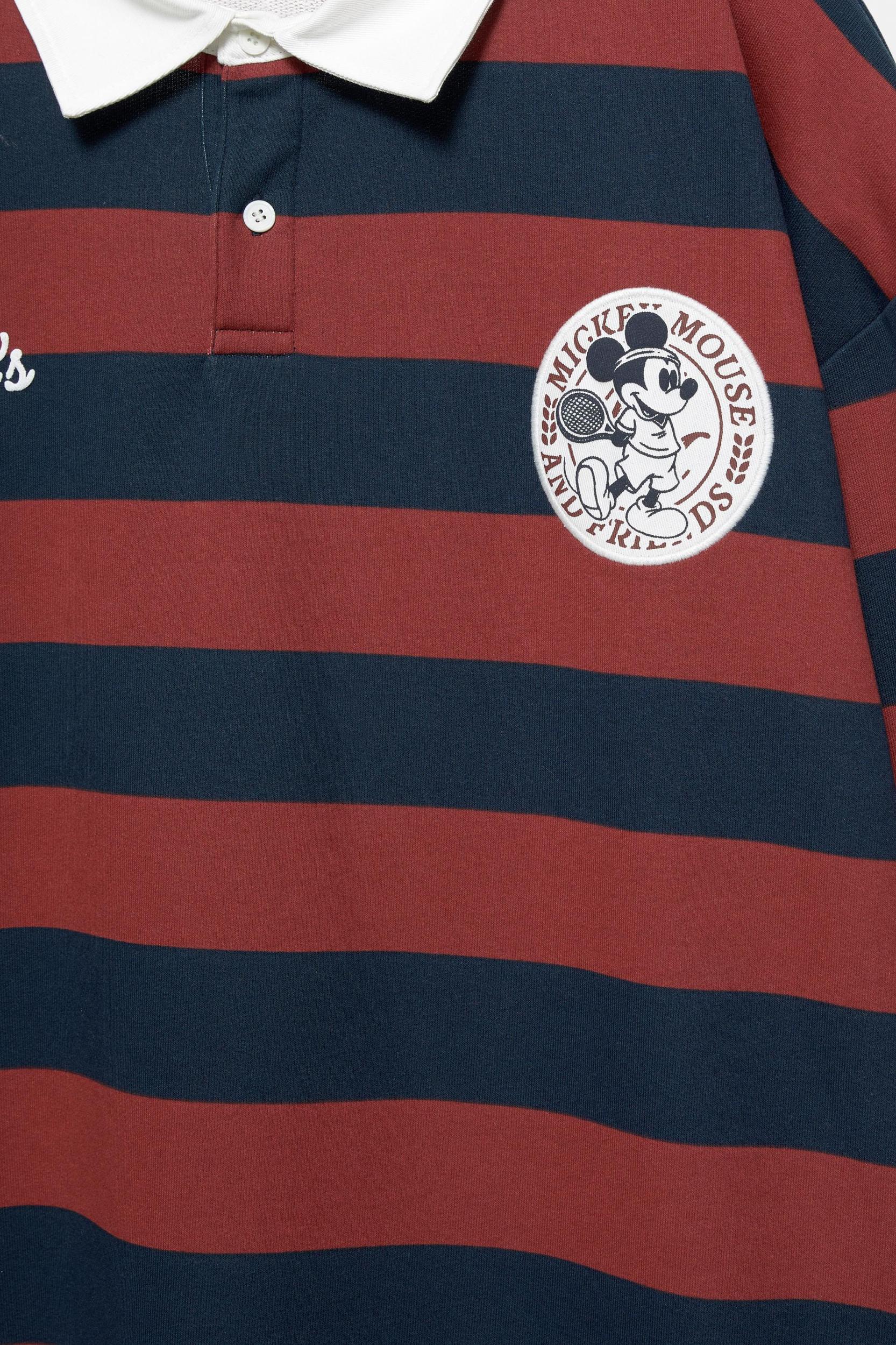 Striped Mickey Mouse polo shirt Product Image