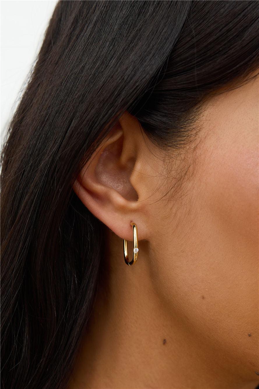 Simple Dream Earrings Gold Product Image