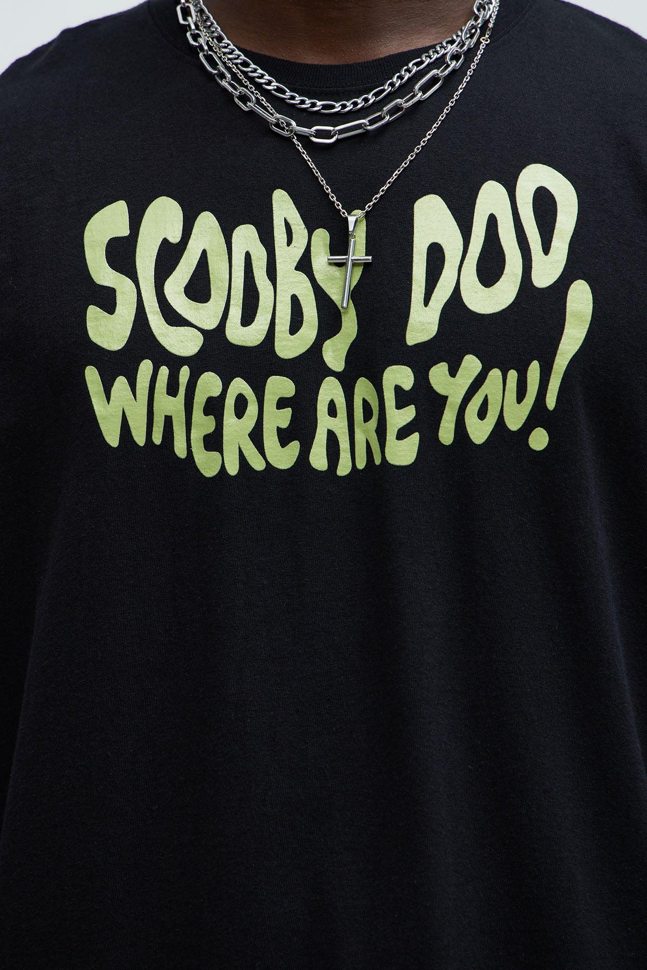 Scooby Doo Where Are You Oversized Short Sleeve Tee - Black Product Image