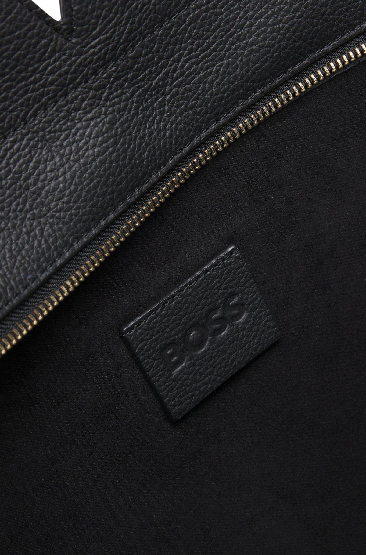 BOSS REVERS tote bag in leather with belt detail Product Image