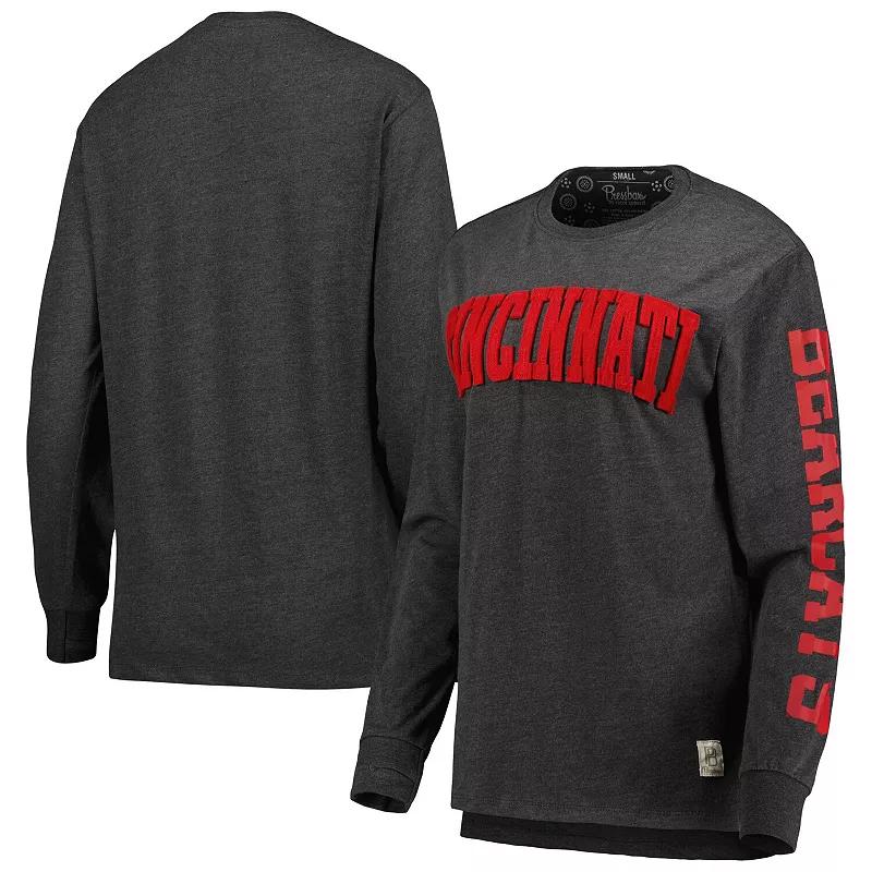 Women's Pressbox Black Cincinnati Bearcats Two-Hit Canyon Long Sleeve T-Shirt,  Product Image