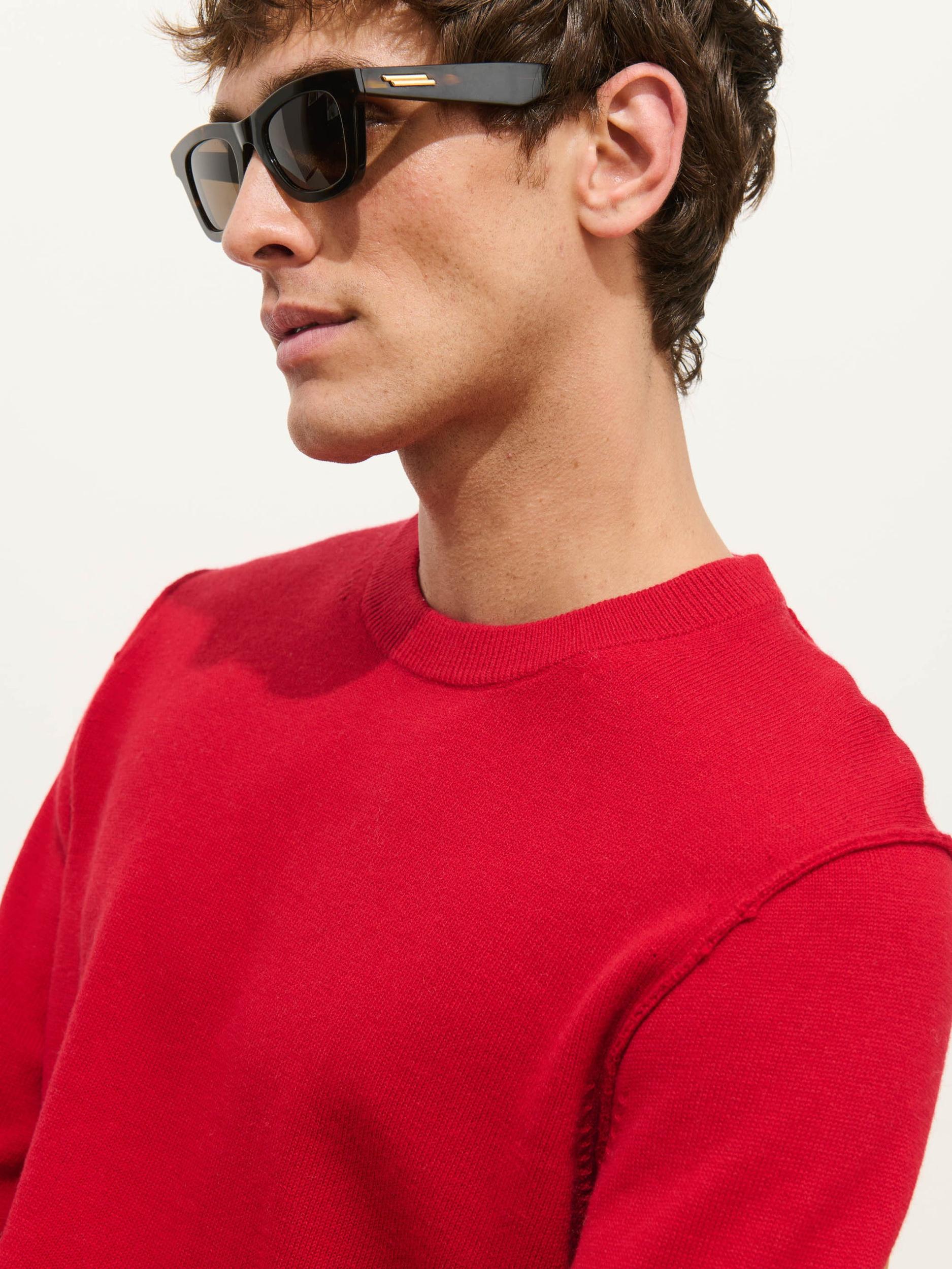 Reverse Seam Crew In Wool Cotton Product Image