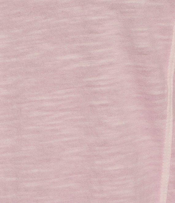 Westbound Plus Size Rolled 3/4 Sleeve Faux Henley Top Product Image