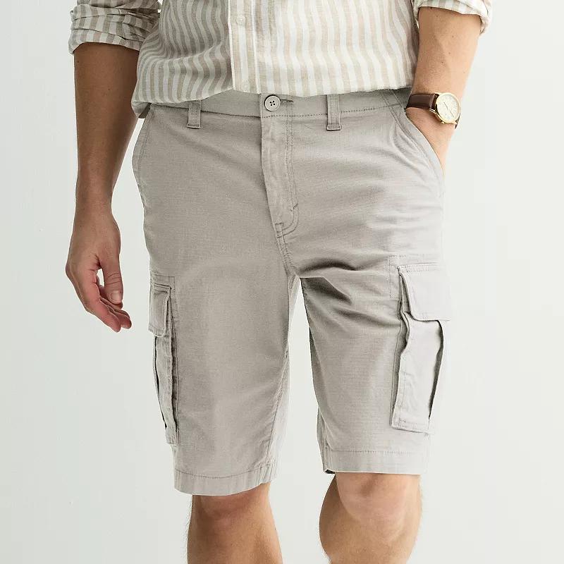 Mens Sonoma Goods For Life 12 Flexwear Everyday Ripstop Cargo Shorts Brown Trap Product Image