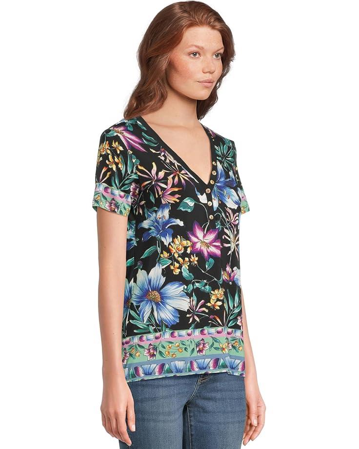 Button Neck Tee Product Image