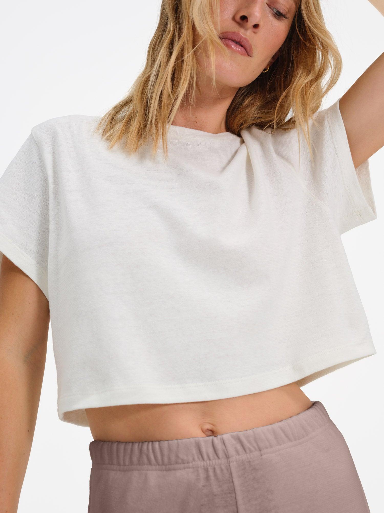 Regenerative Hemp Relaxed Crop Tee Female Product Image