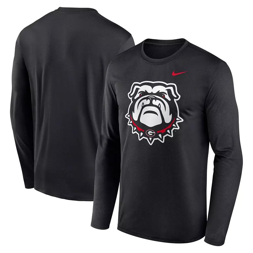 Men's Nike Black Georgia Bulldogs Primetime Alternate Logo Legend Long Sleeve T-Shirt,  Product Image