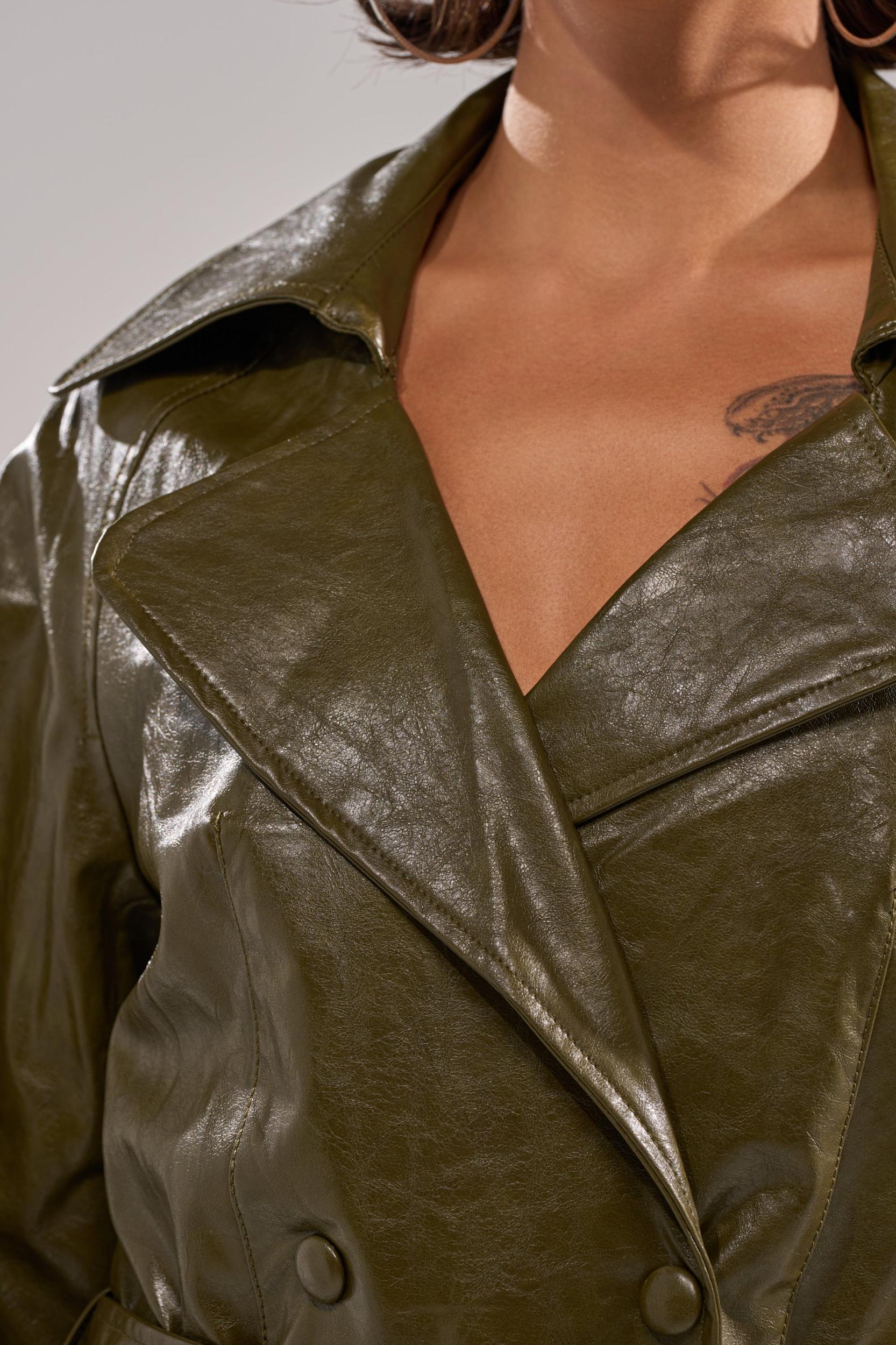GEMINI EVERYDAY TRENCH IN OLIVE Product Image