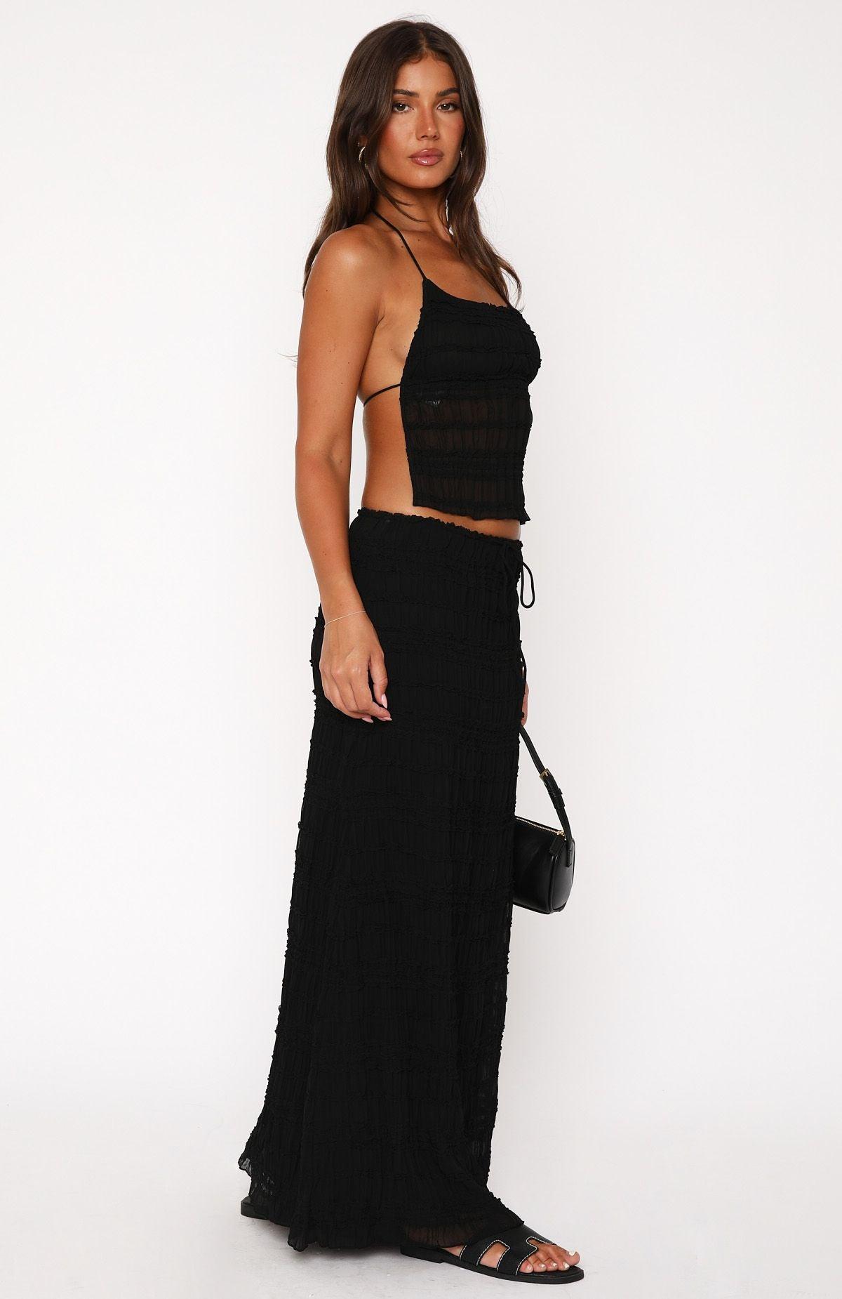 Hold Out Maxi Skirt Black Product Image