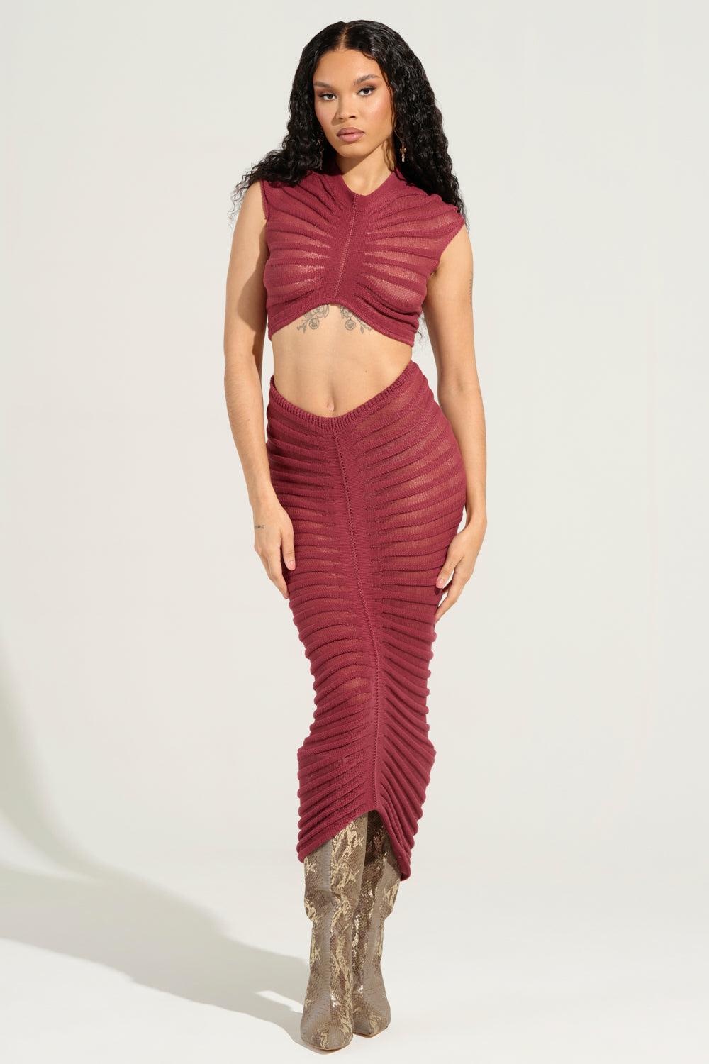 CLEO SEMI SHEER MAXI SKIRT Product Image