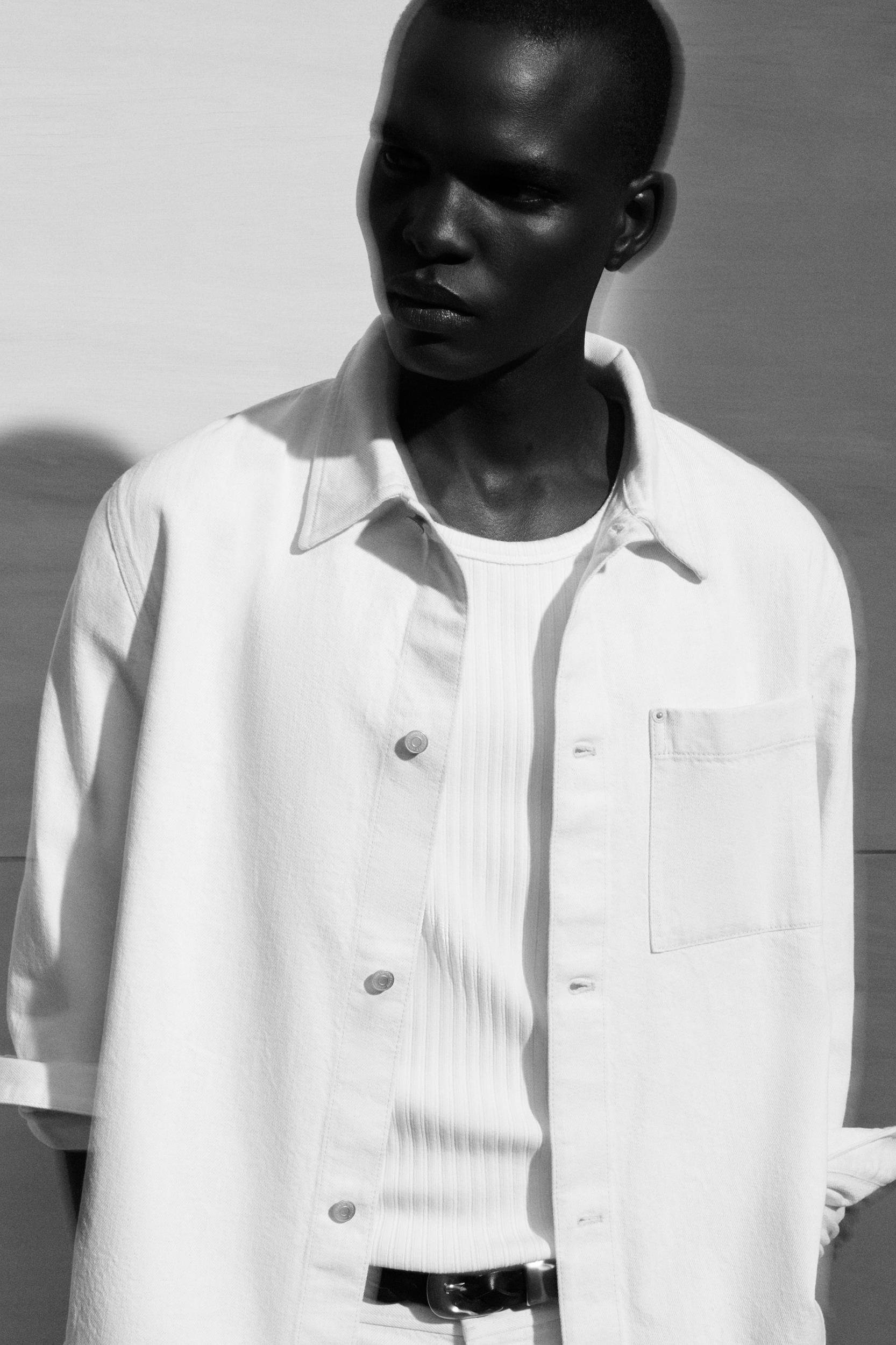 SLIM RIBBED-KNIT COTTON TANK TOP Product Image