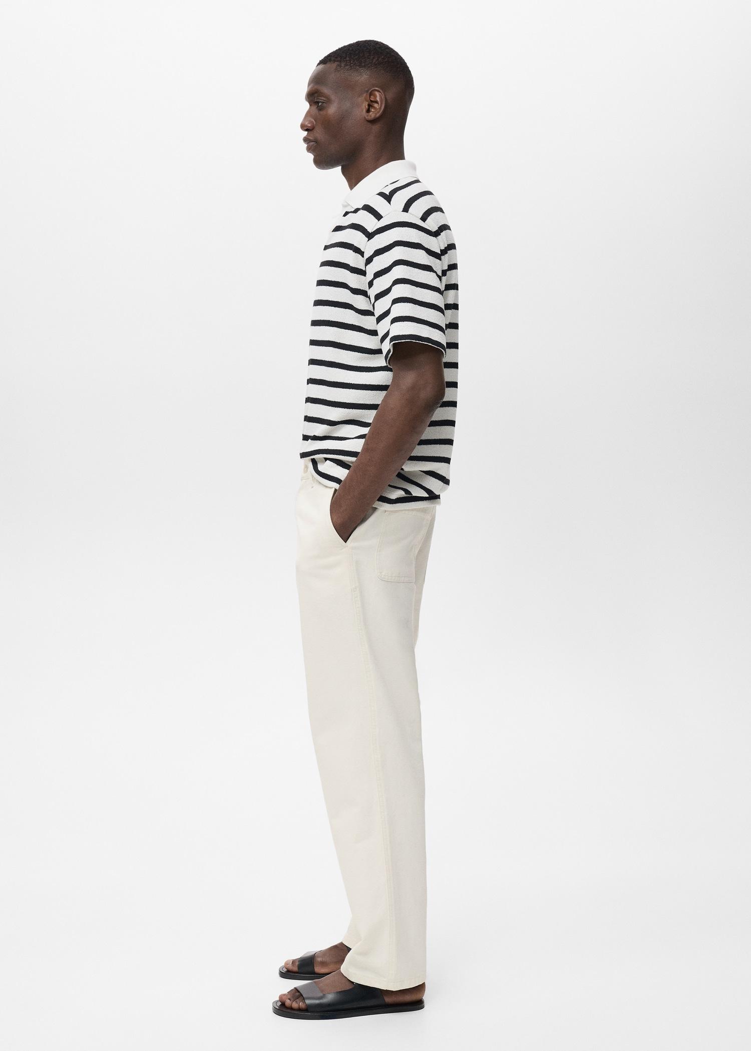 Regular-fit jeans made from a cotton-linen blend - Men | MANGO USA Product Image