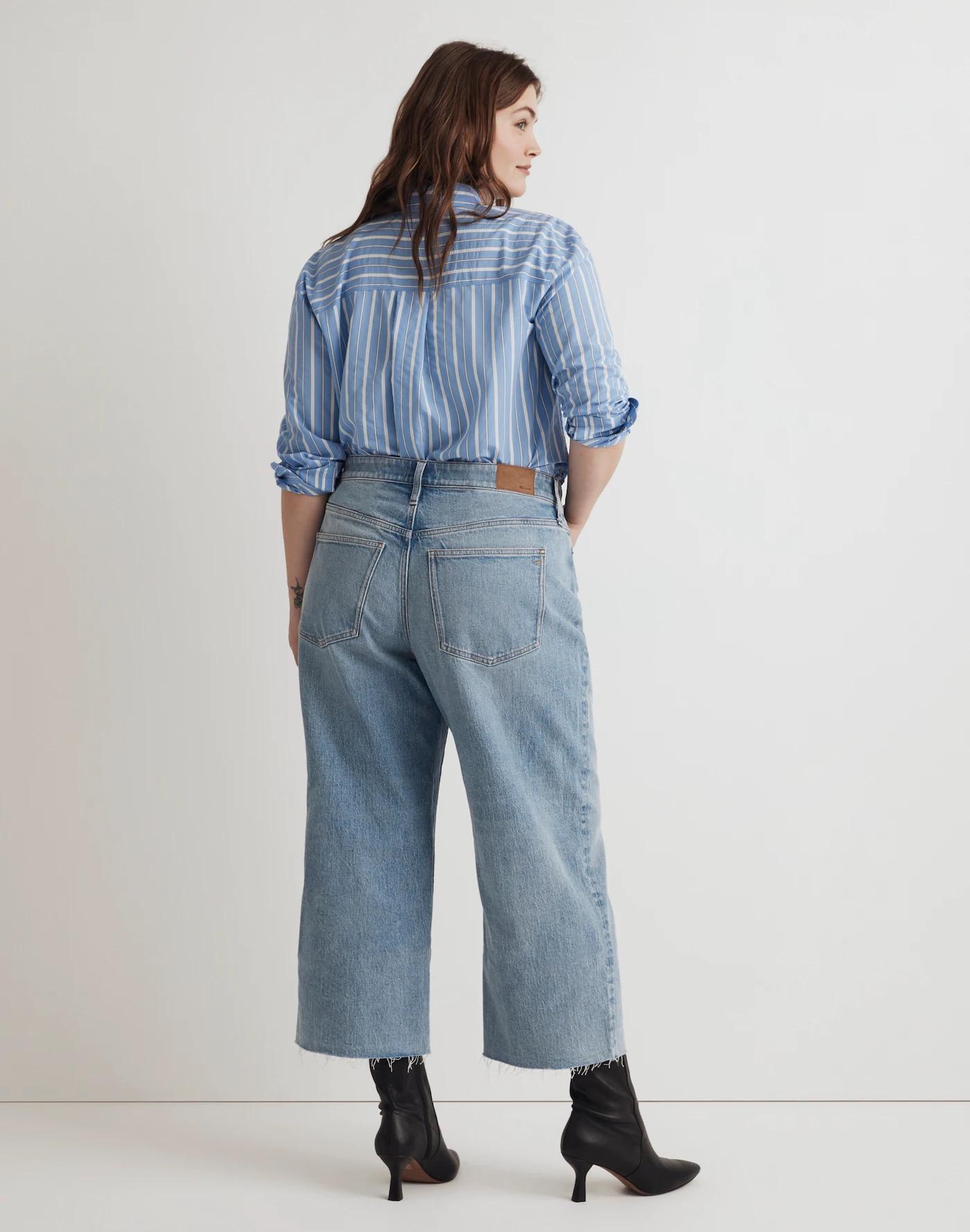 The Plus Perfect Vintage Wide-Leg Crop Jean Product Image
