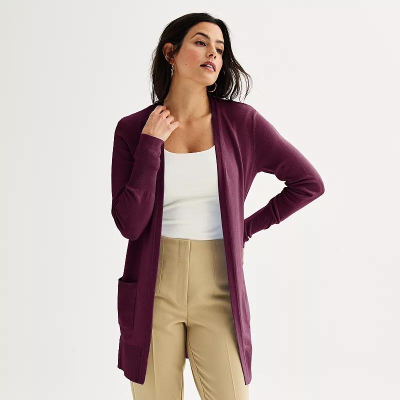 Women's Nine West Essential Open-Front Cardigan,  Product Image