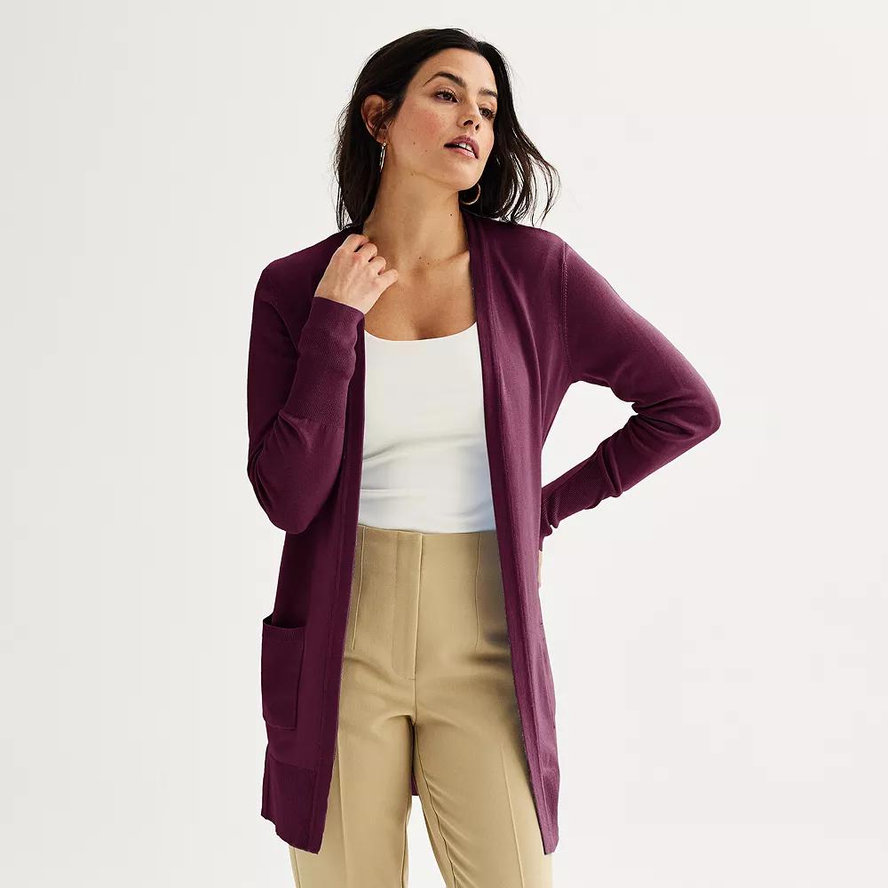 Women's Nine West Essential Open-Front Cardigan,  Product Image
