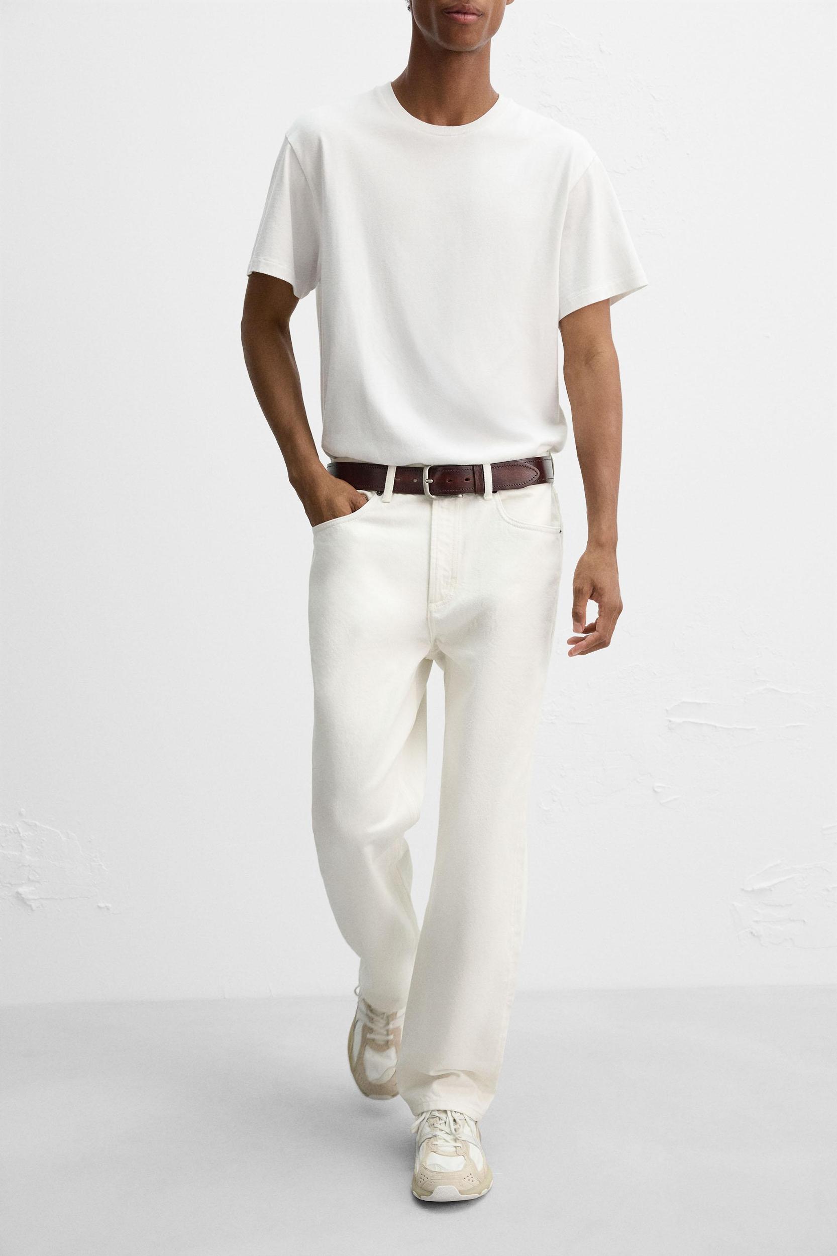 STRAIGHT ANKLE FIT JEANS Product Image