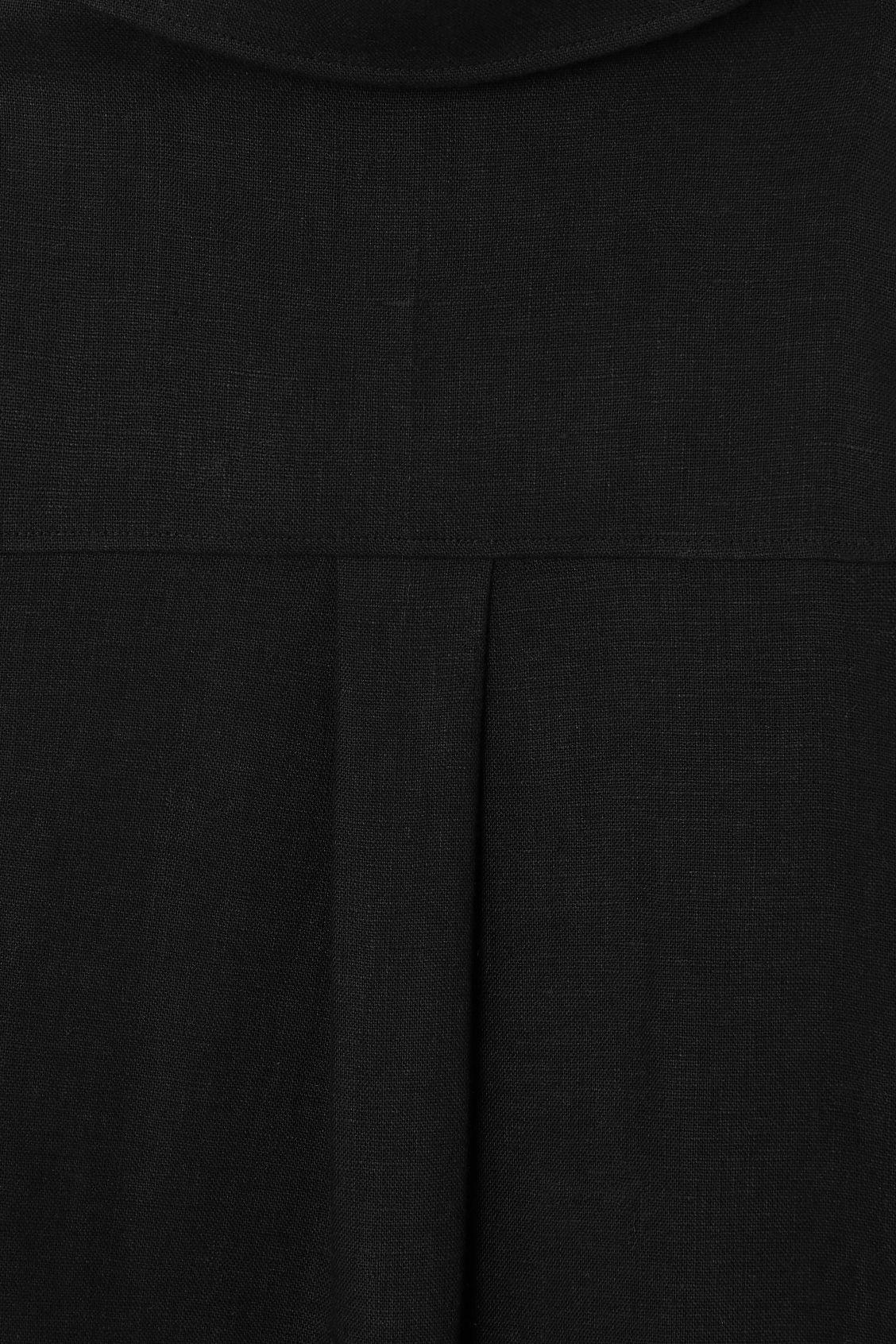 OPEN-COLLAR LINEN SHIRT DRESS Product Image