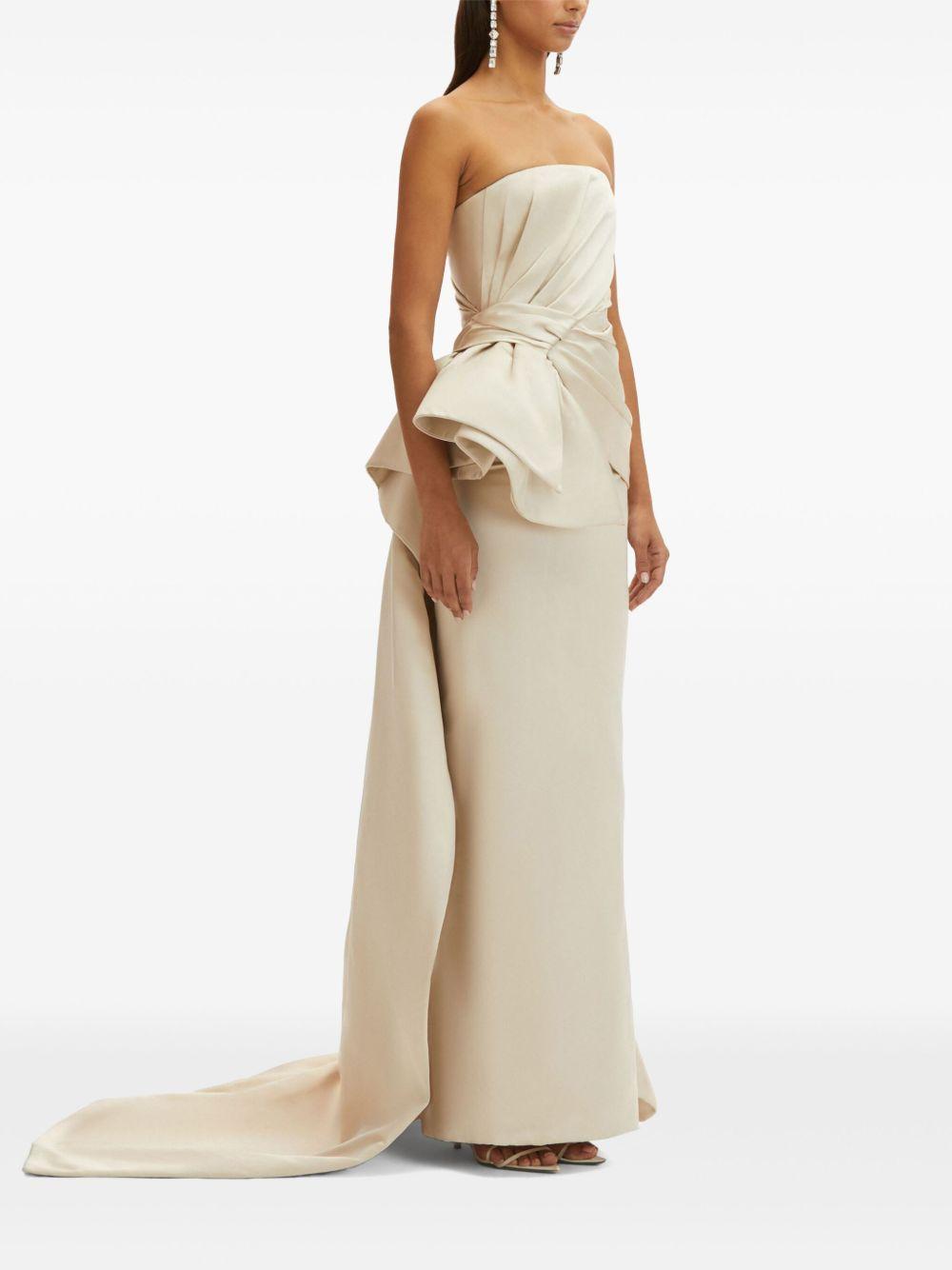 Bow Detail trumpet gown Product Image