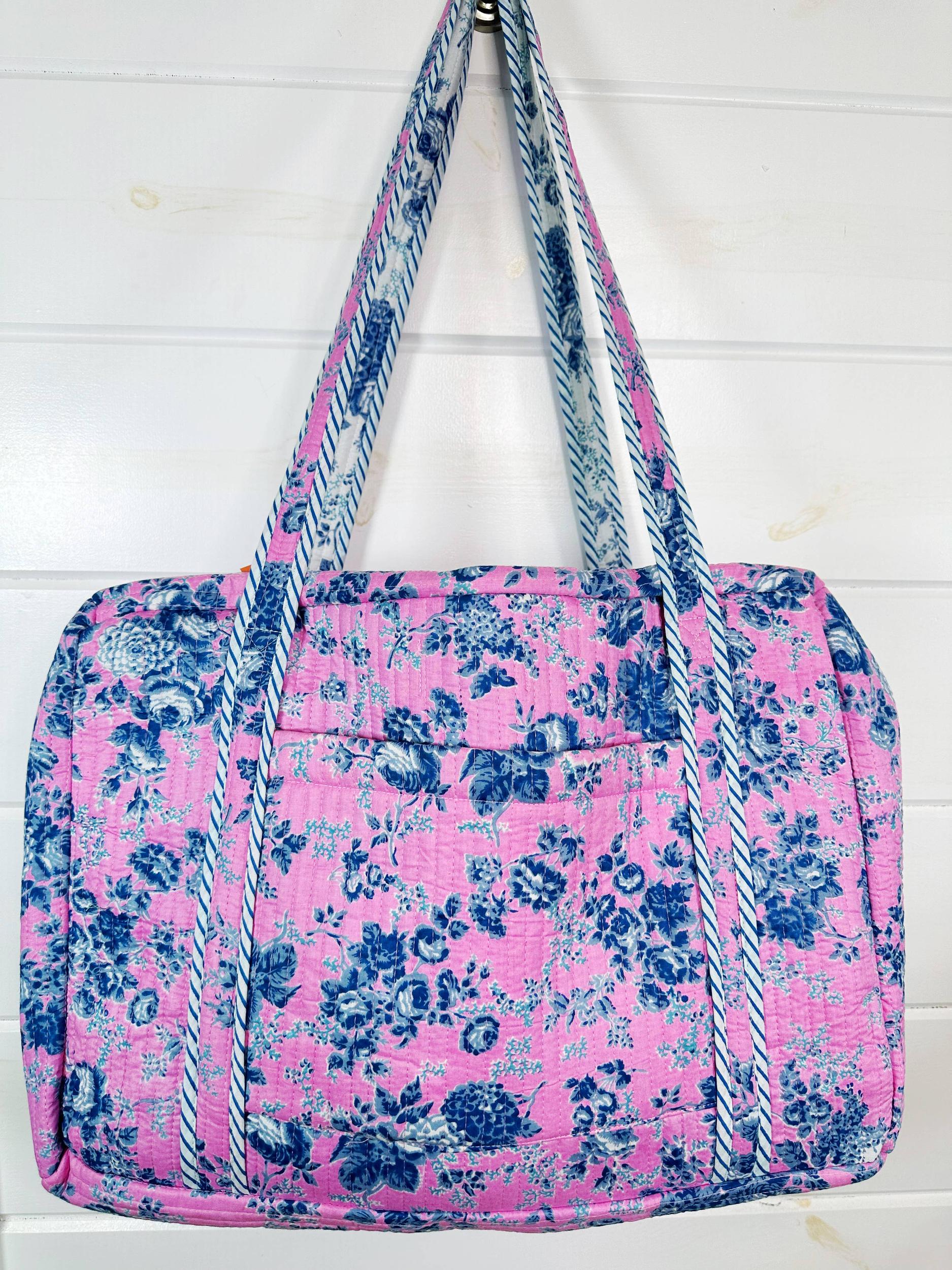 Cottage Floral Quilted Tote Bag Product Image