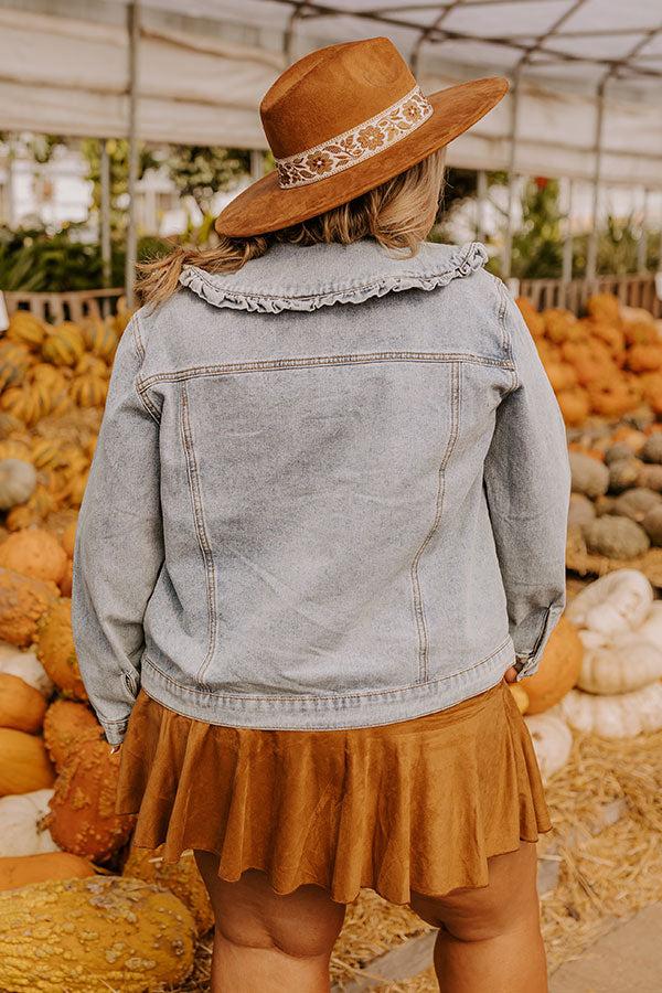 Rustic Vineyard Denim Jacket Curves Product Image