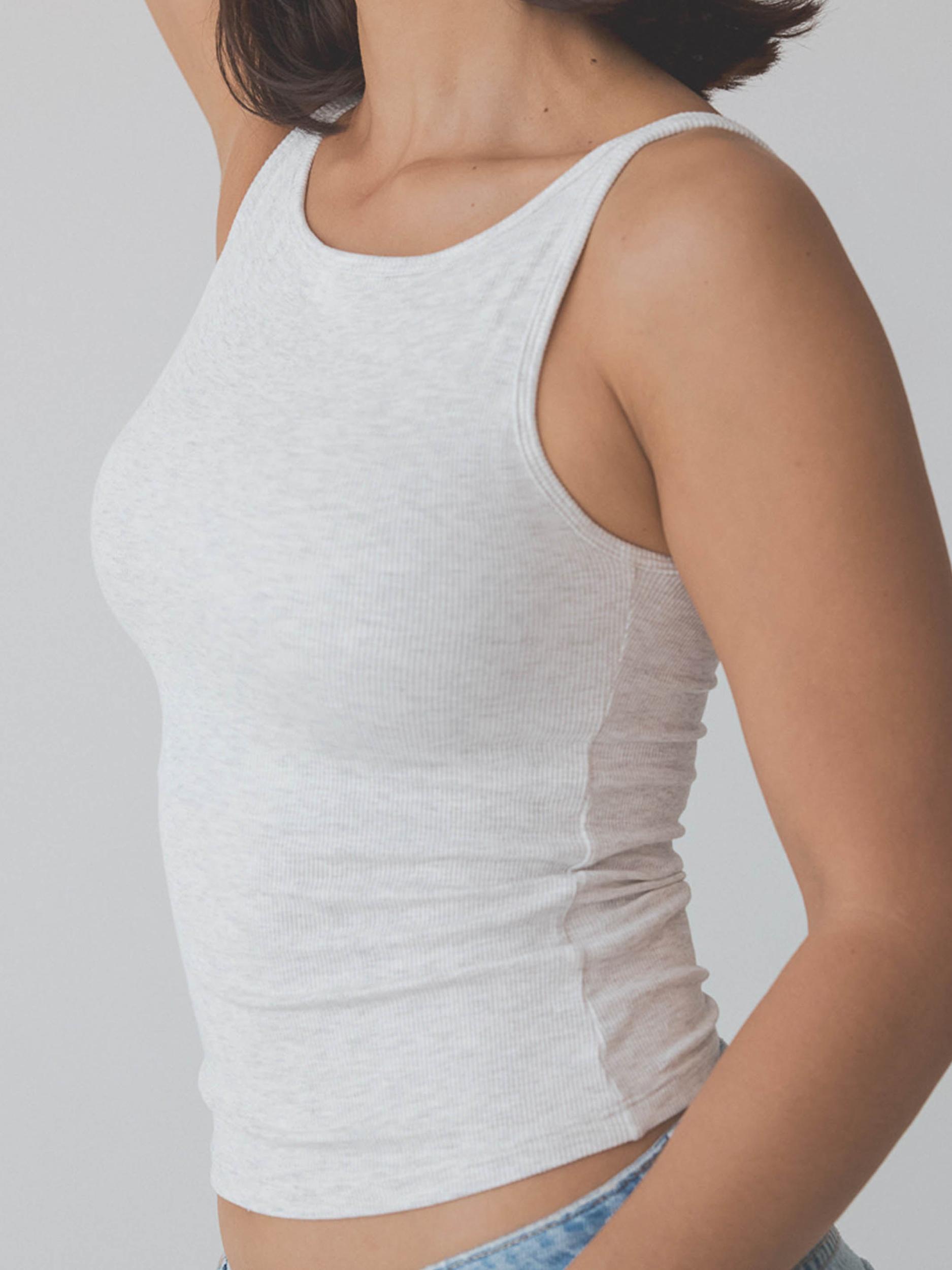 Ribbed Dainty Boat Neck Brami Product Image