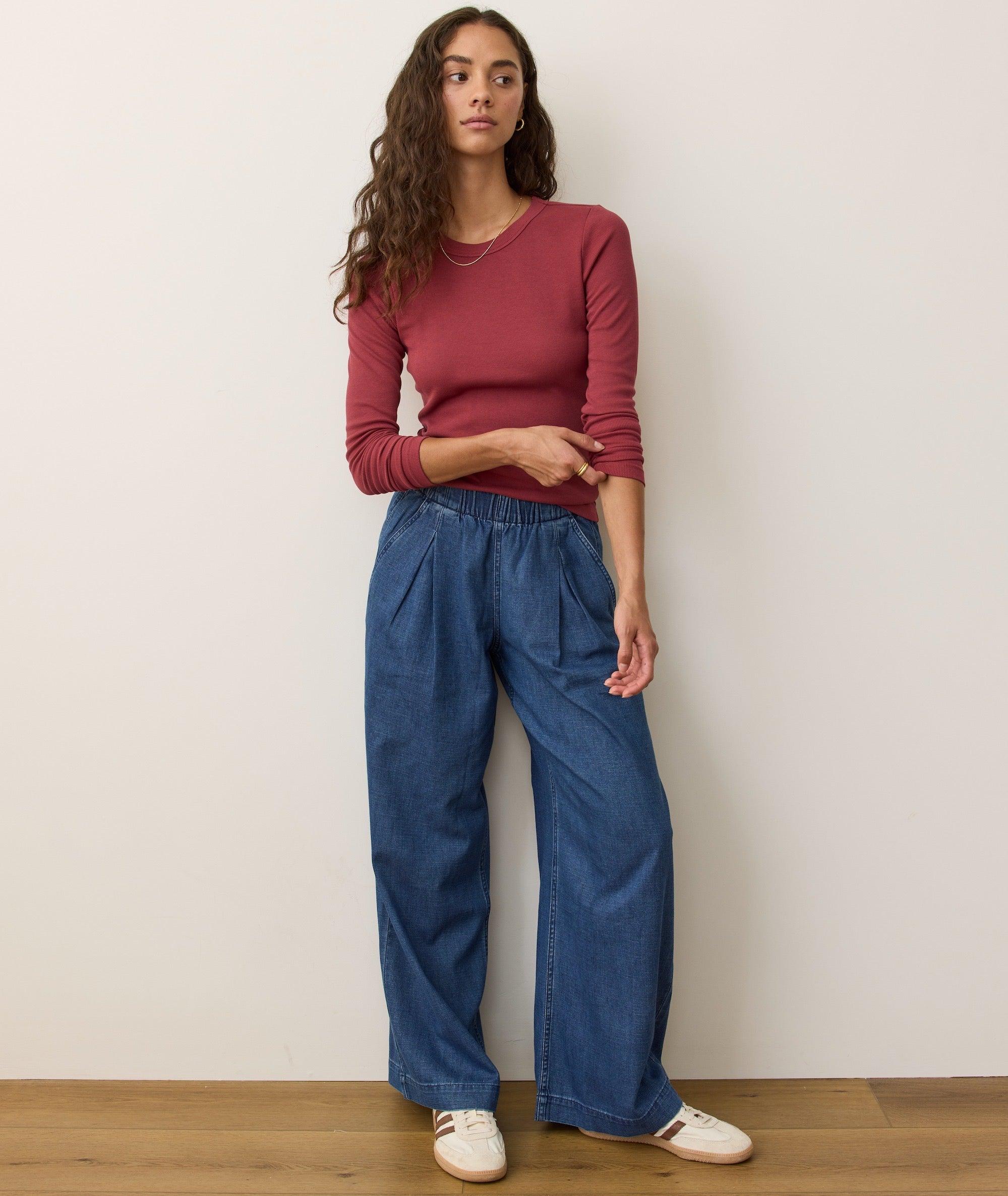 Lexi Rib Sun-In Longsleeve Crew Tee Product Image