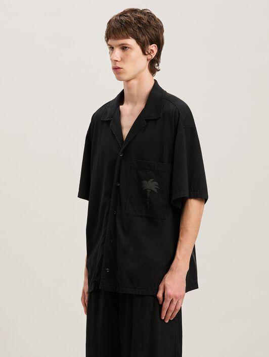 Palm dyed bowling shirt Product Image