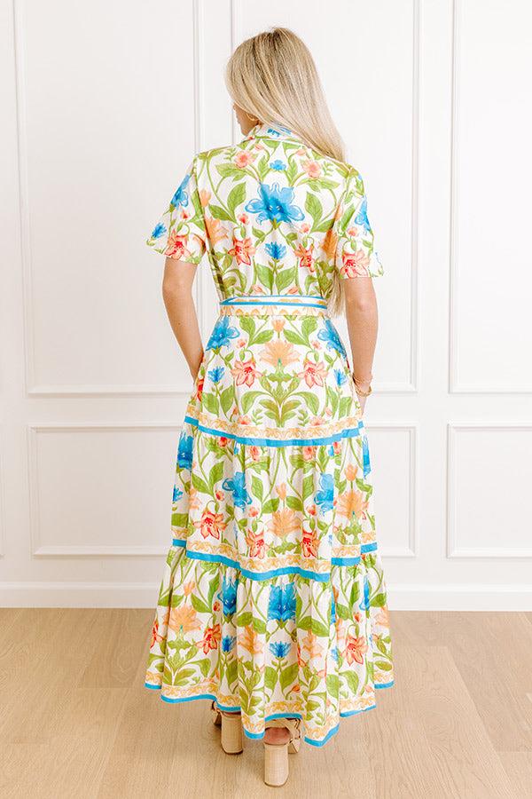 Blossom Avenue Button Down Midi Dress Product Image