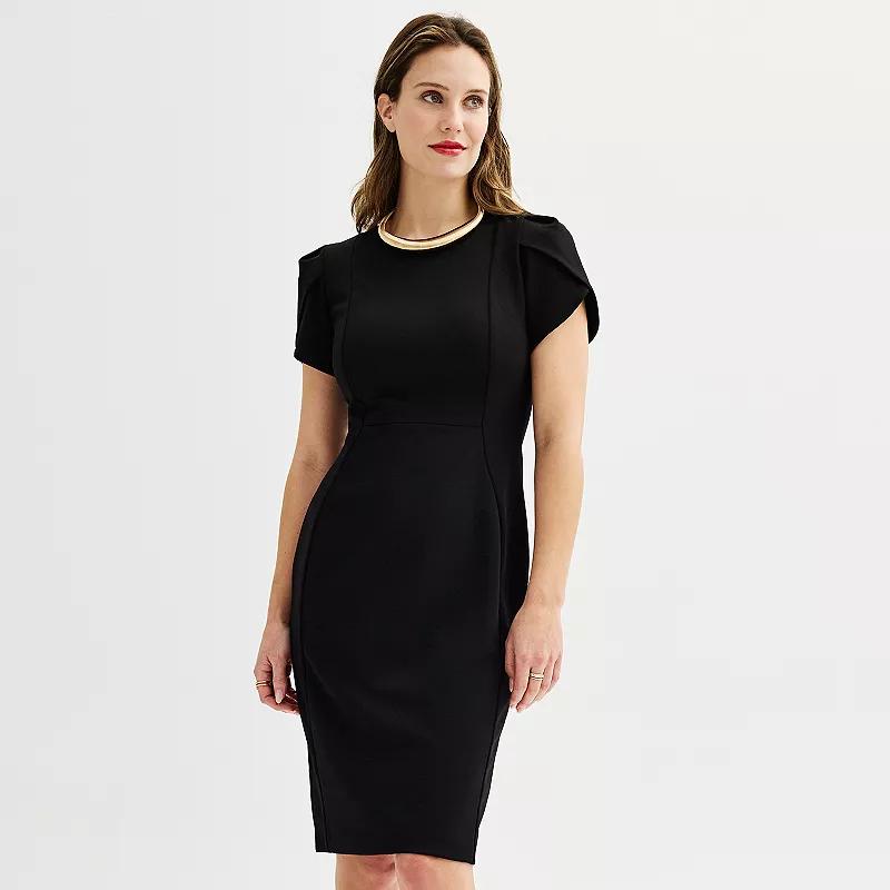 Women's Andrew Marc New York Tulip Sleeve Sheath Dress,  Product Image