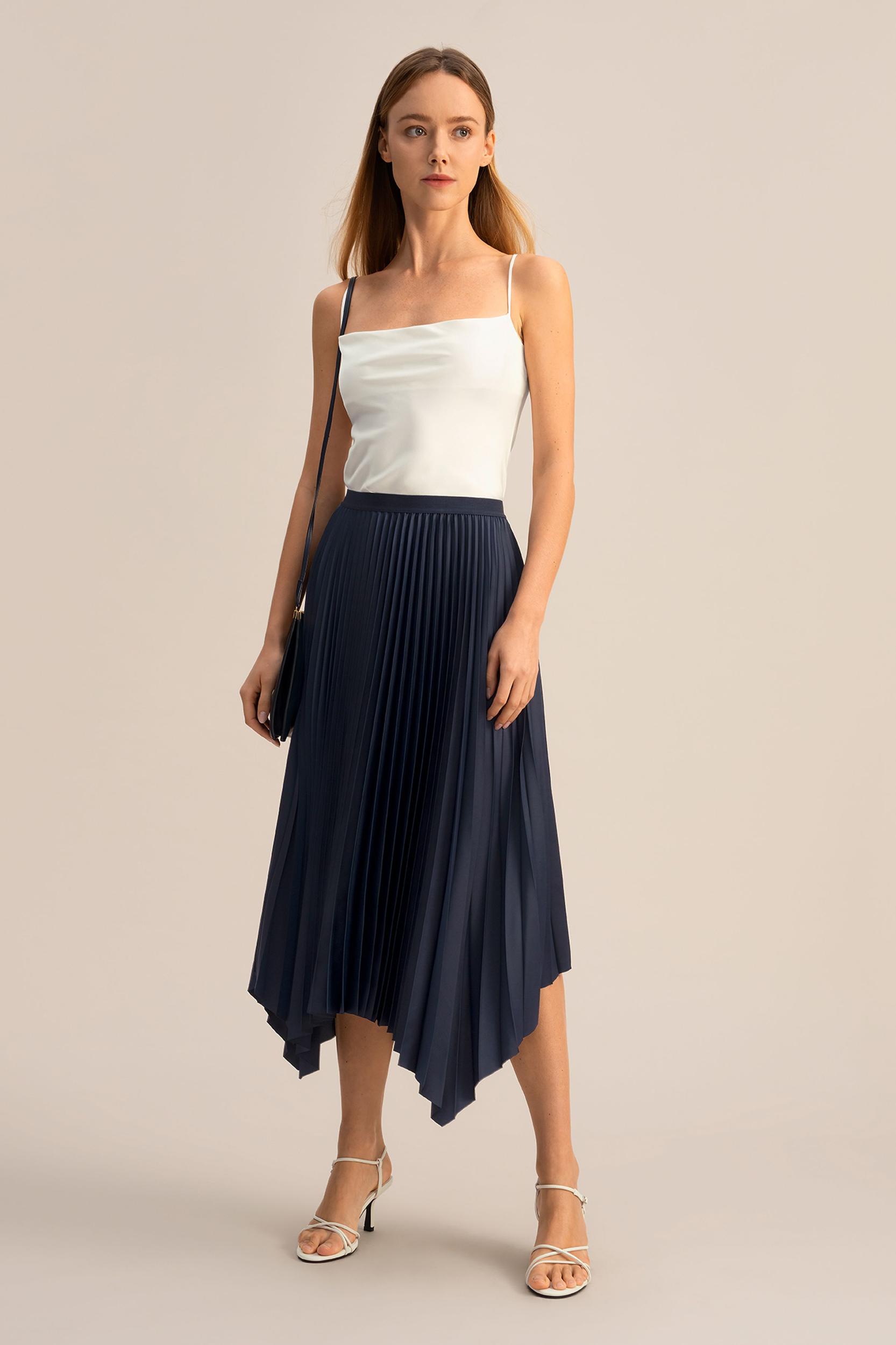 Pleated Handkerchief Skirt Product Image