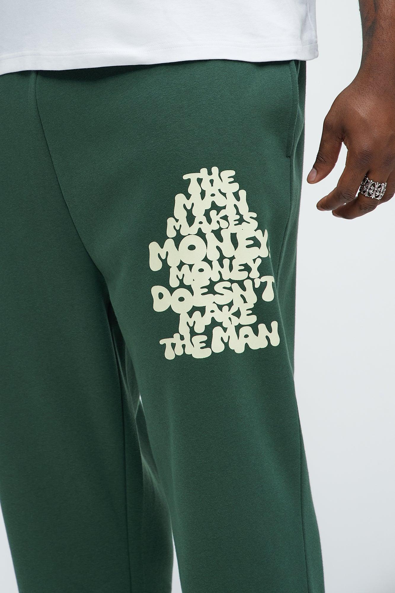 Tyson Make Money Straight Sweatpants - Green Product Image