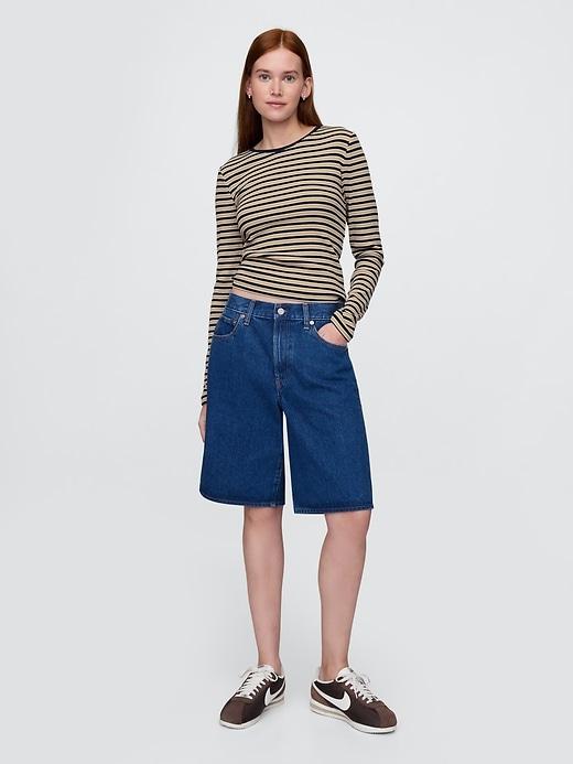 Modern Rib Crop T-Shirt Product Image