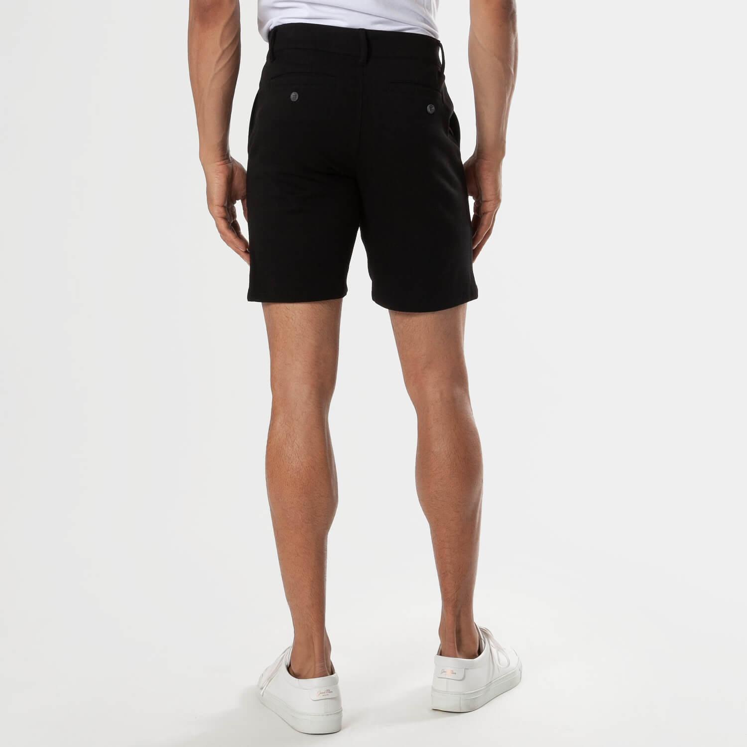 7" Black Comfort Knit Chino Shorts Product Image