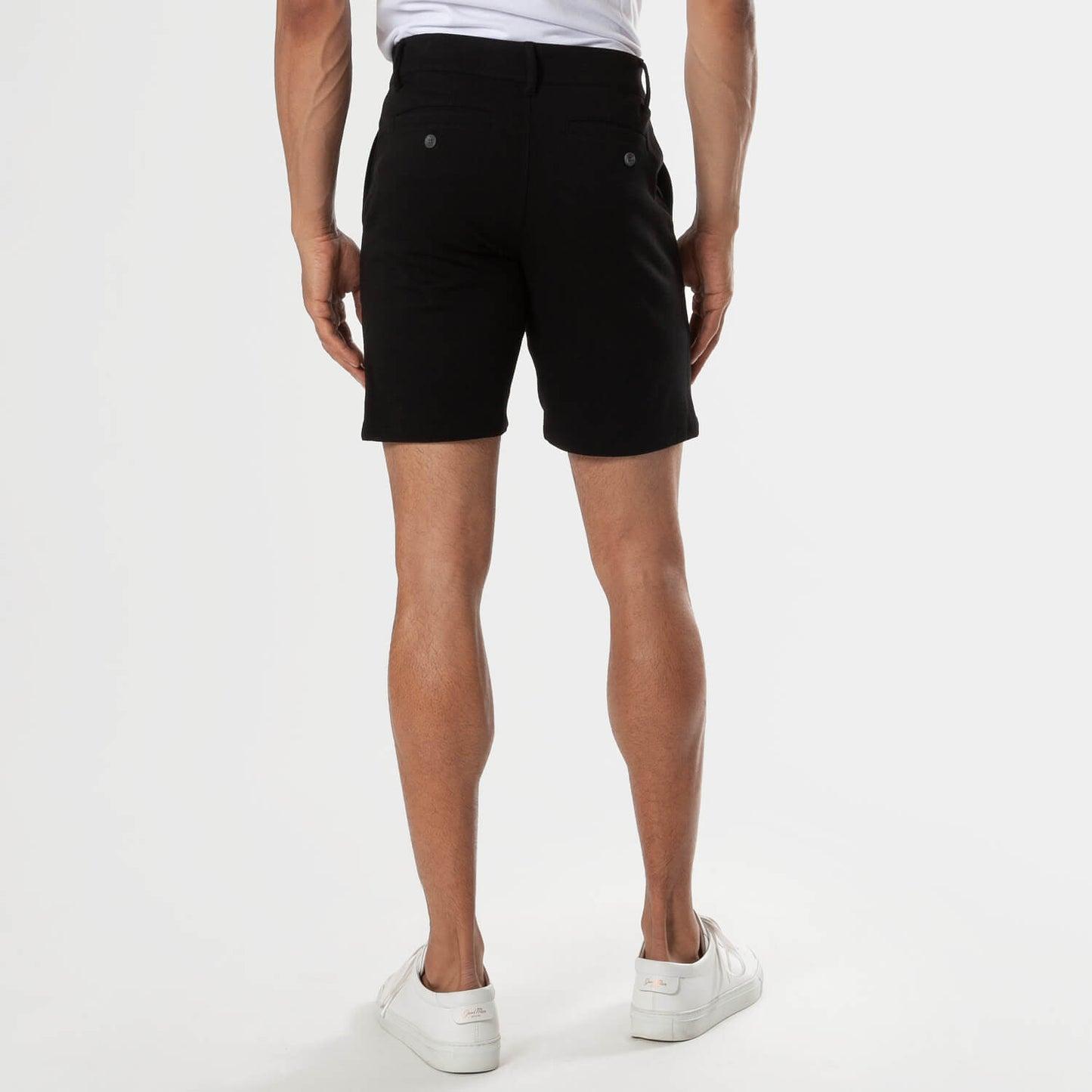 True Classic 7" Black Comfort Knit Chino Men's Shorts Product Image