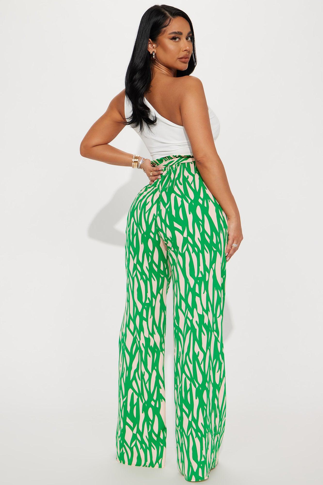 In The Tropics Jumpsuit - Green/combo Product Image