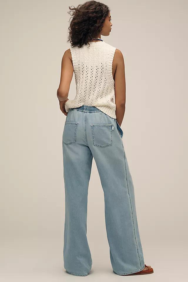 7 For All Mankind High-Rise Wide-Leg Pull-On Jeans Product Image