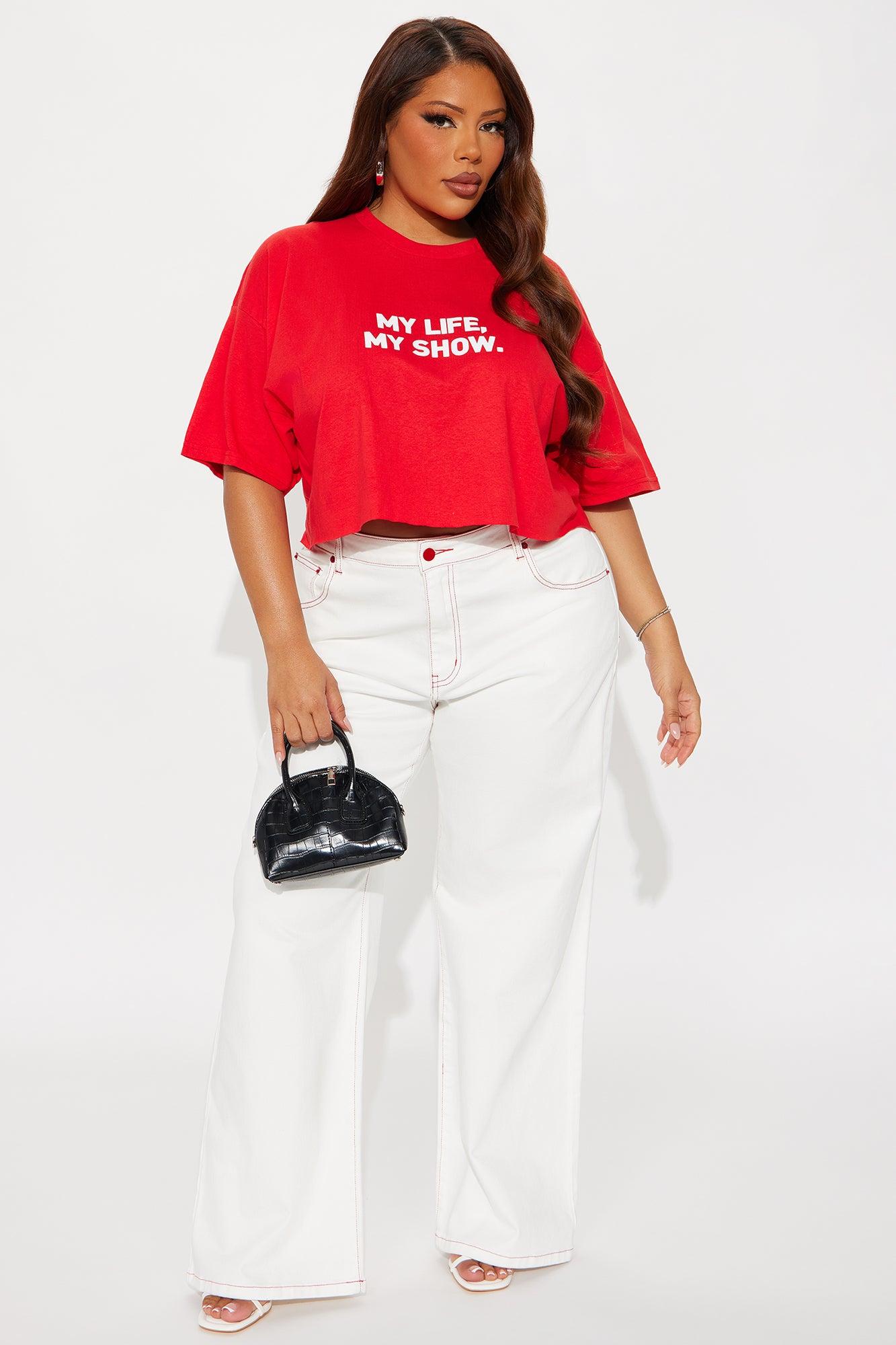 My Life My Show Tee - Red Female Product Image