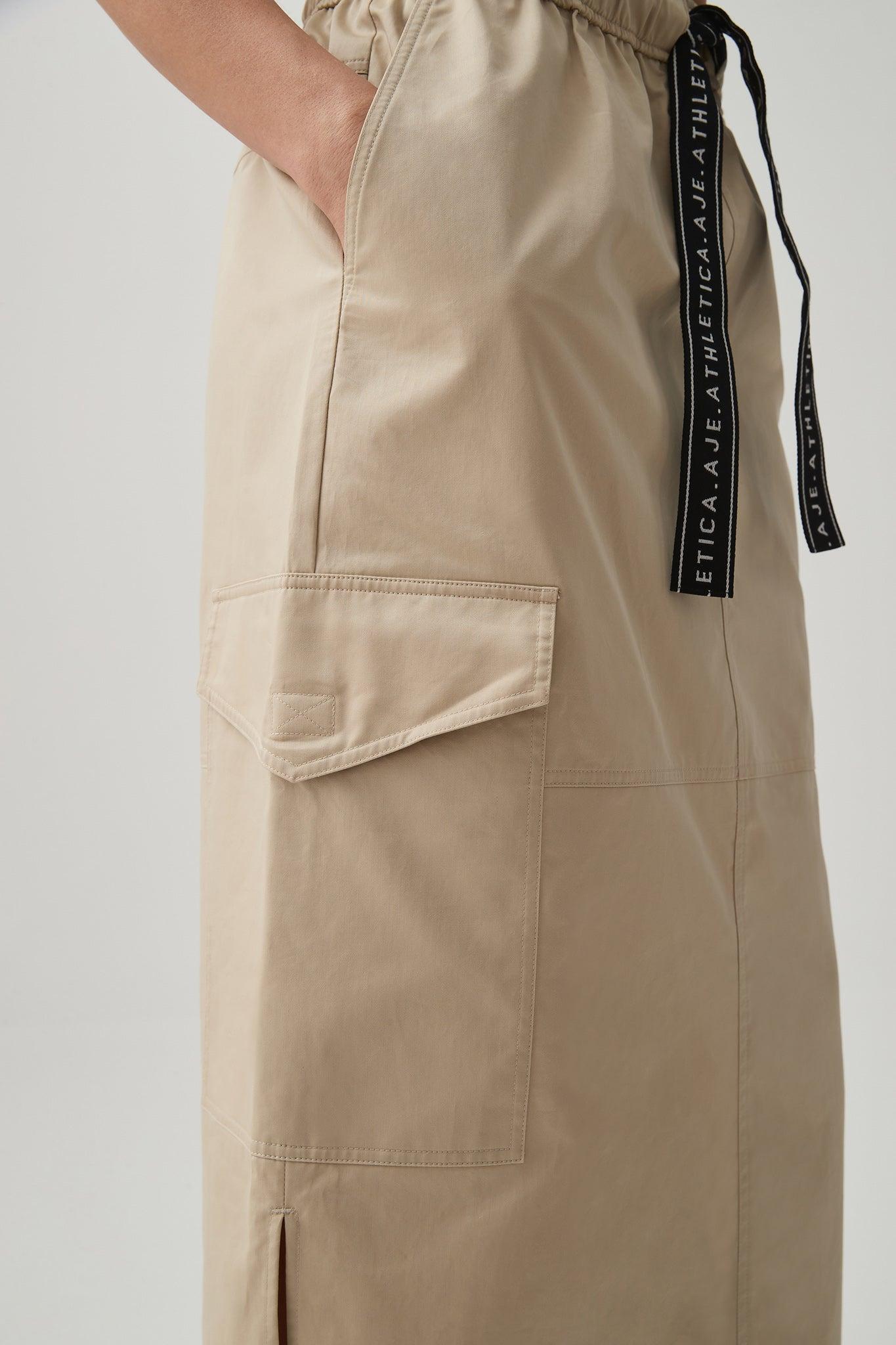 Panelled Cargo Maxi Skirt 649 Product Image