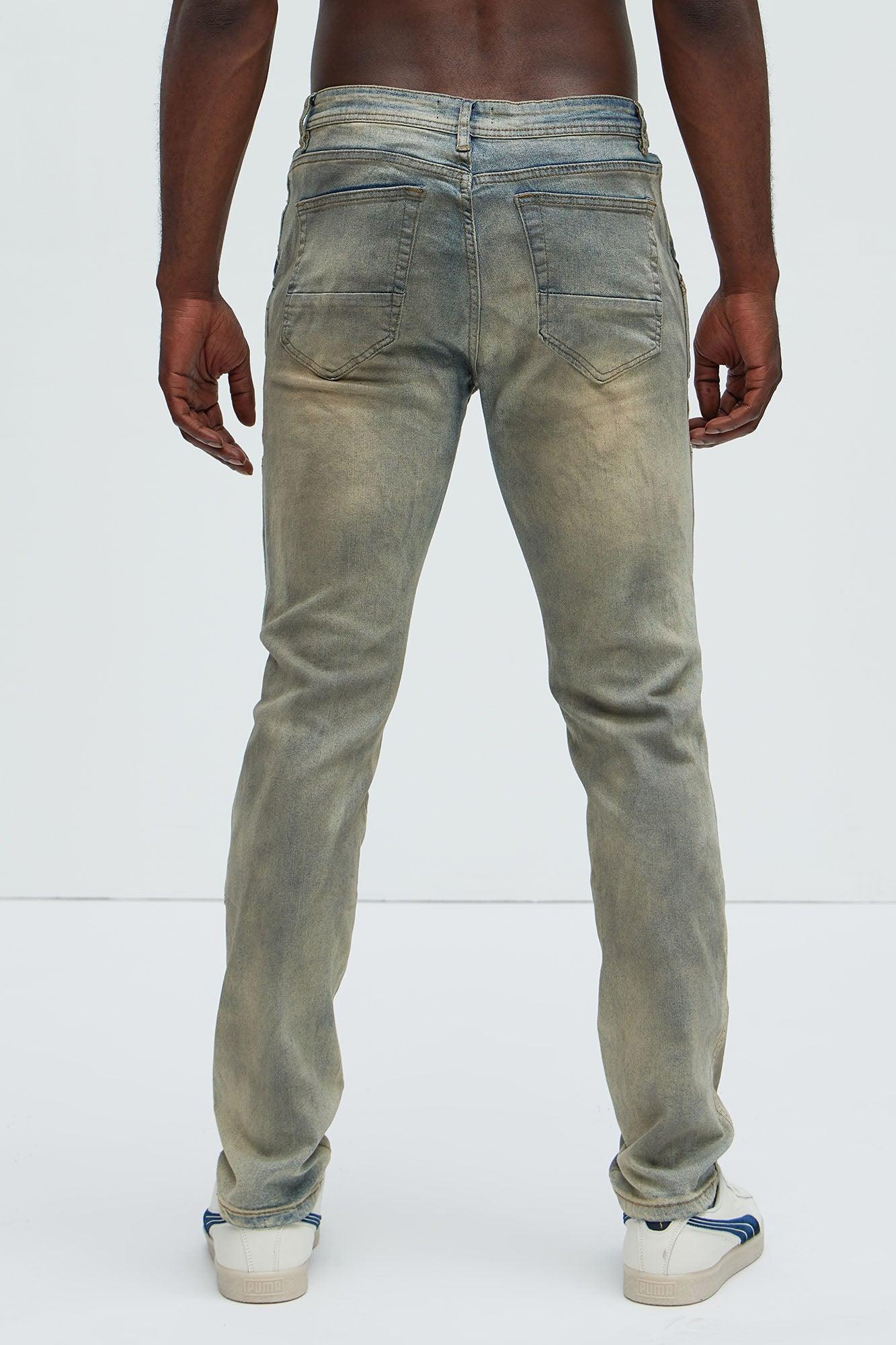 Put In The Work Panel Slim Jeans - Vintage Wash Product Image