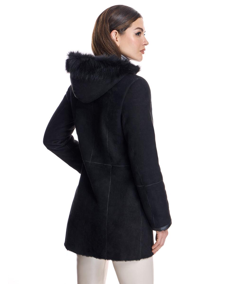 Shearling Lamb Jacket with Toscana Lamb Trim Hood Product Image