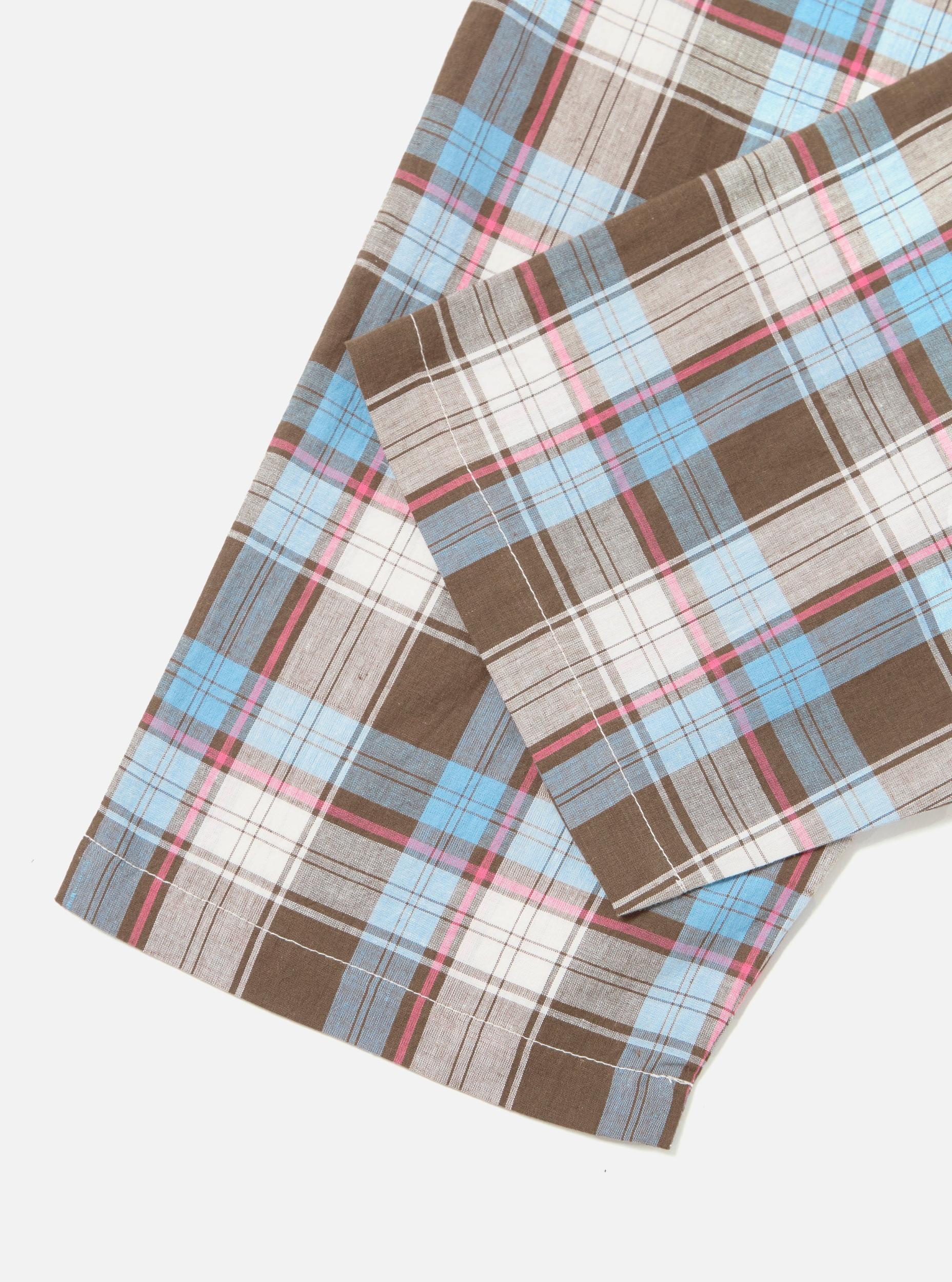 Blue/Brown Check 3 Long Pyjama Set Product Image