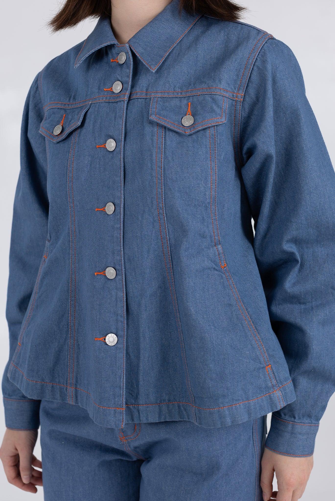 Aviator Jacket - 70’s Blue Product Image