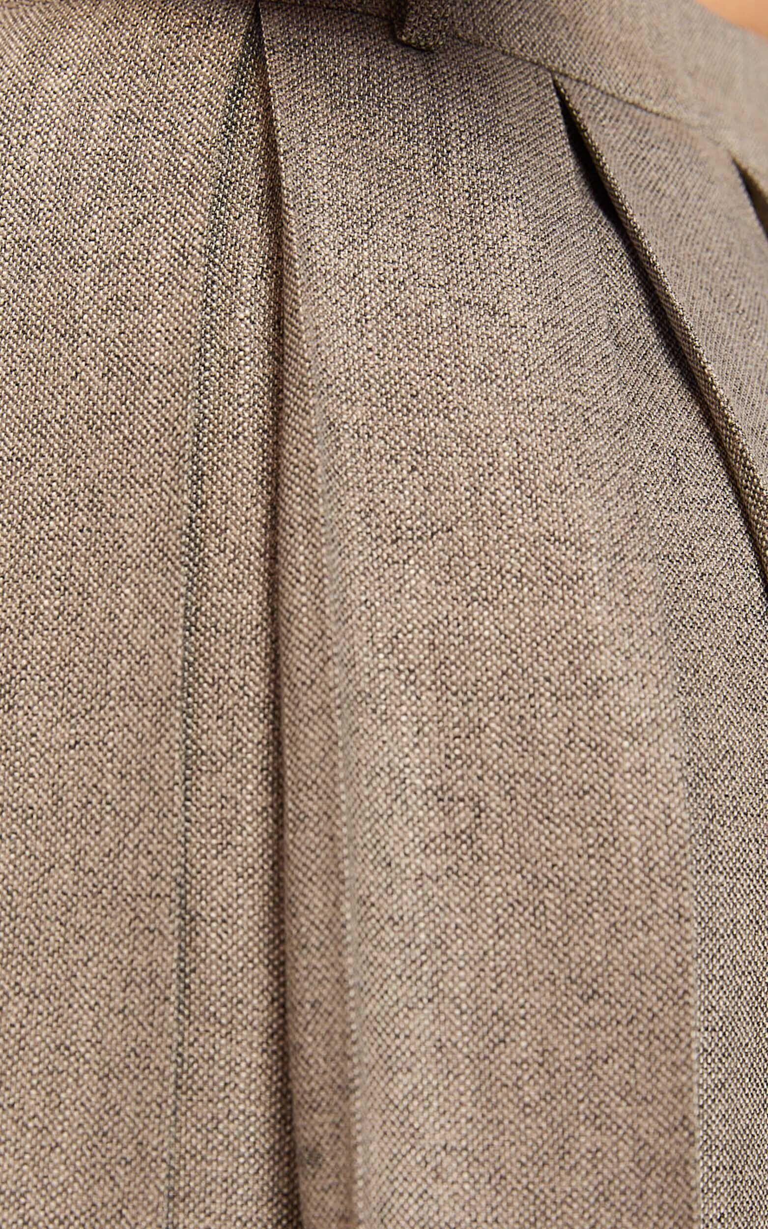 Andie Mini Skirt - Tailored Pleated Mini Skirt in Grey Product Image