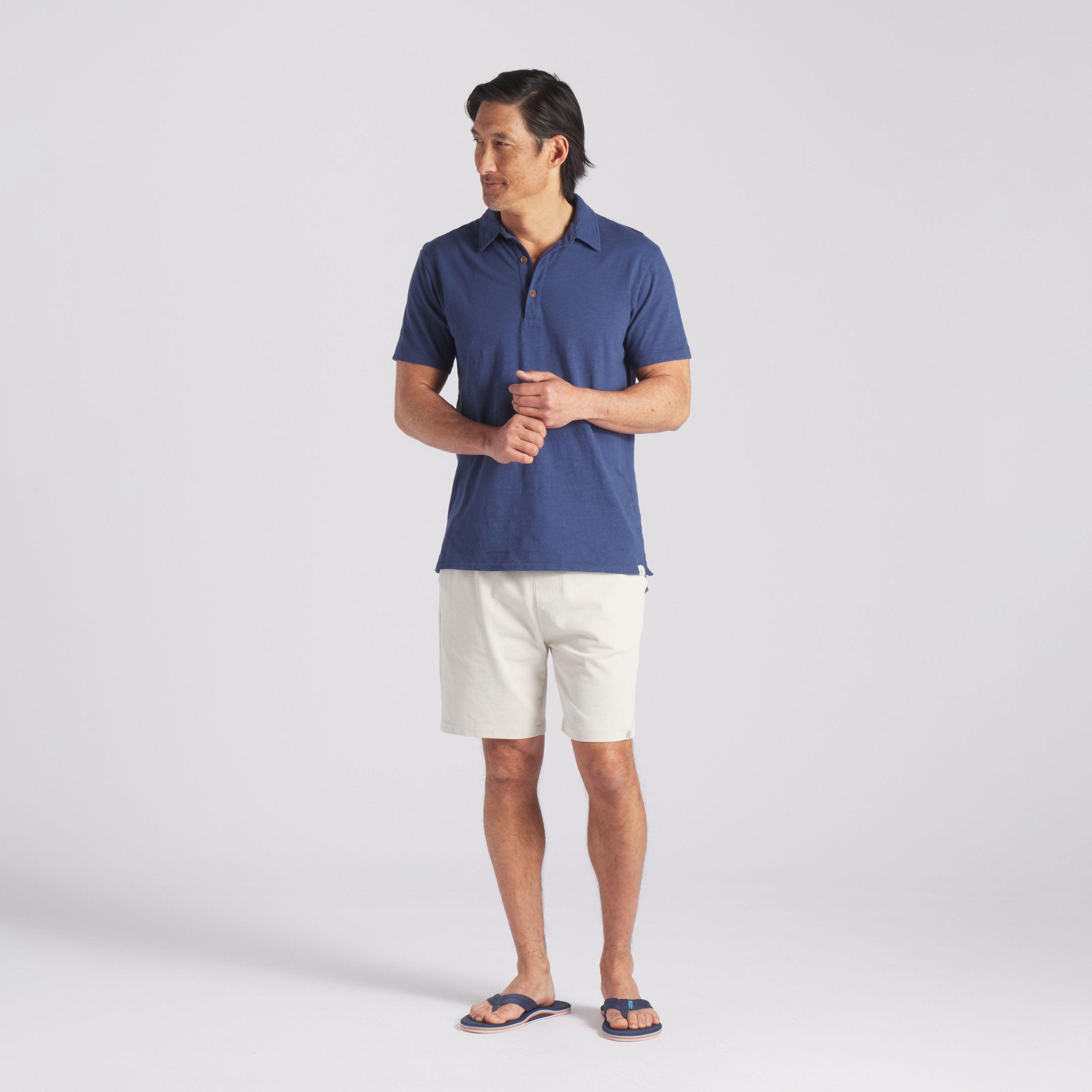 Elevated Jersey Draw Cord Shorts 8" - Light Pebble Product Image