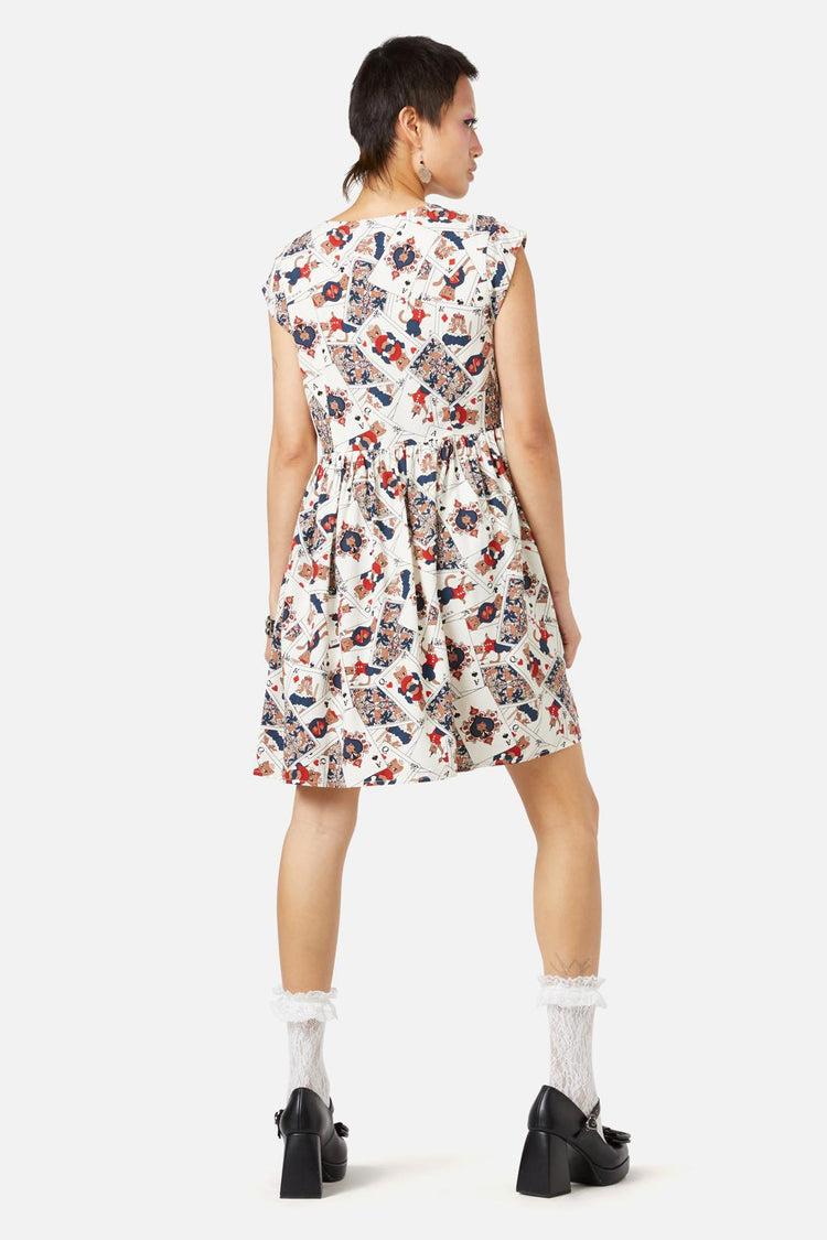 Queen Of Cats Print Dress Product Image